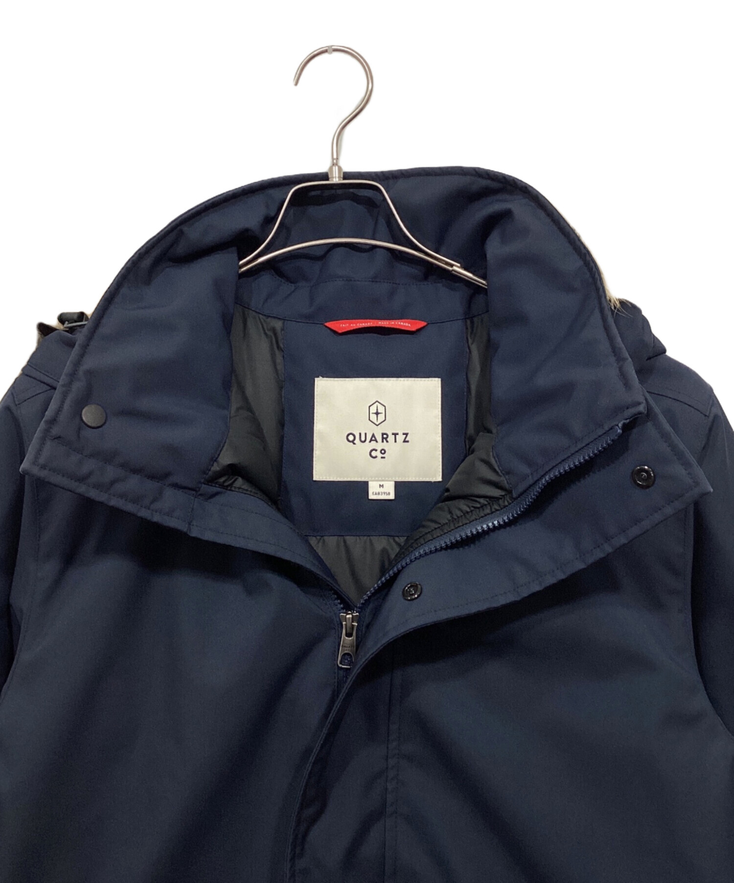 中古・古着通販】Quartz Co (クオーツコー) ダウンコート ネイビー 