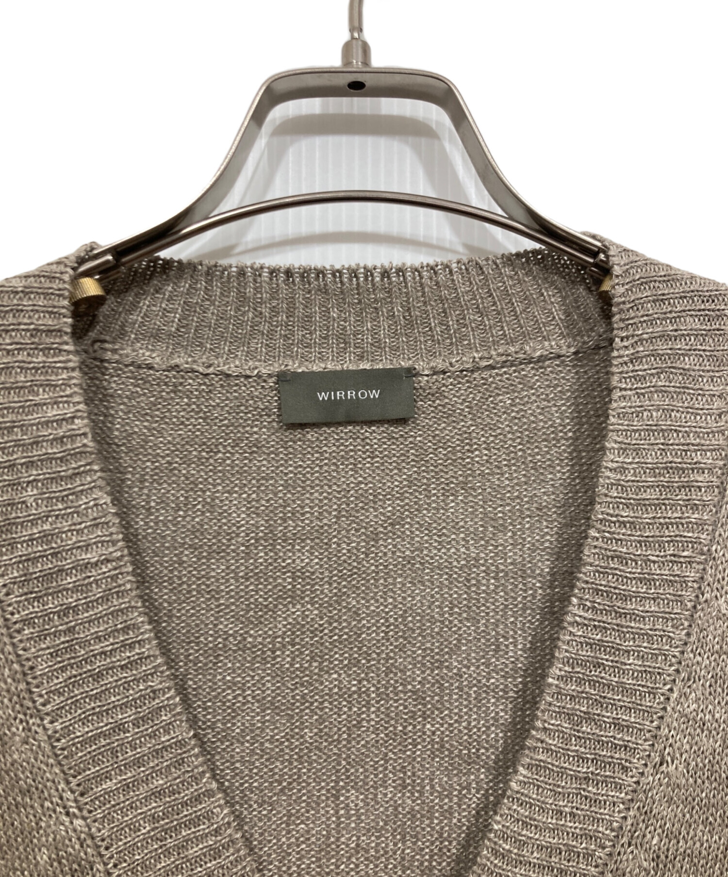 中古・古着通販】wirrow (ウィロウ) リネンシルクニット
