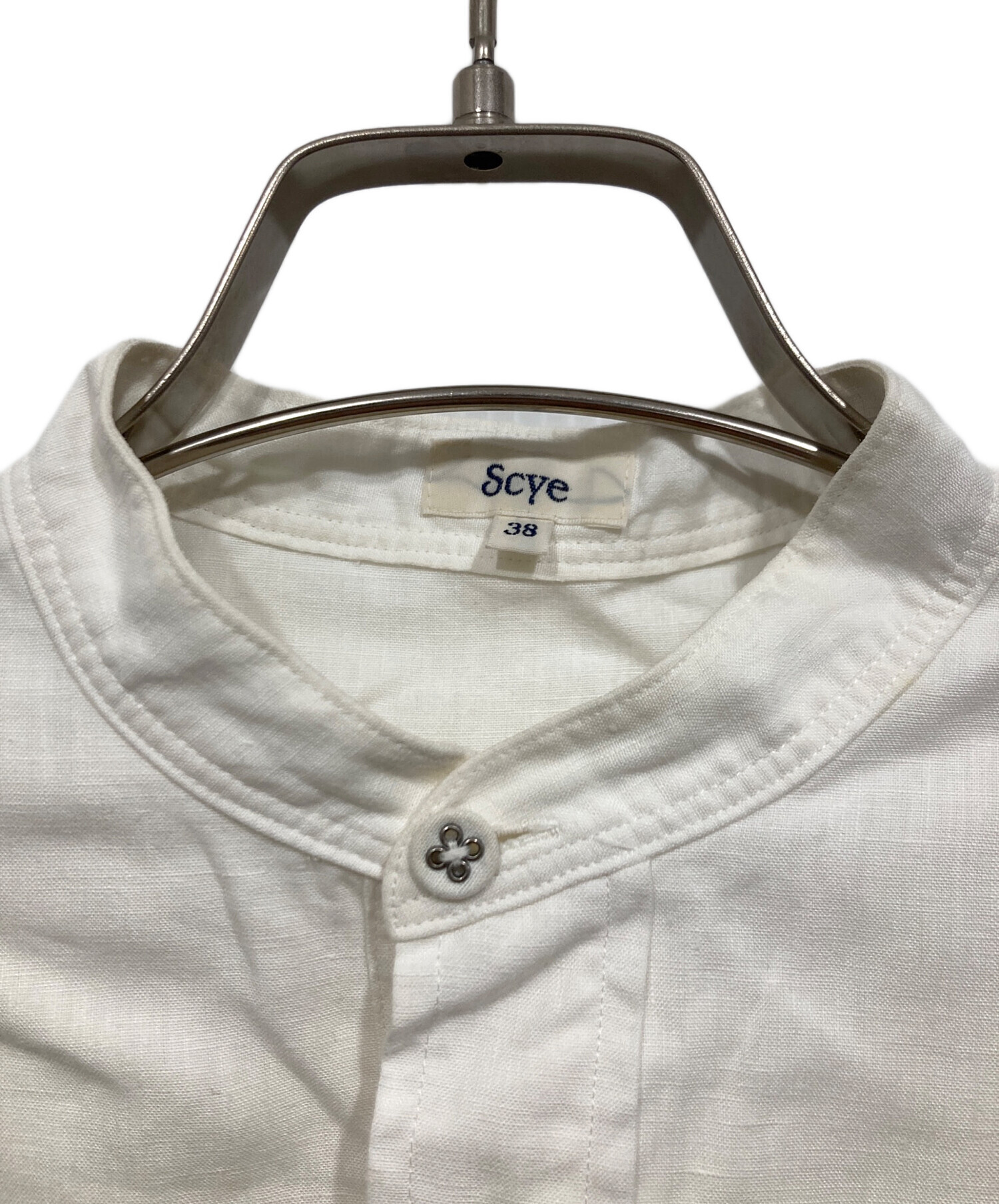 中古・古着通販】SCYE (サイ) リネン ピンタックブラウス ホワイト