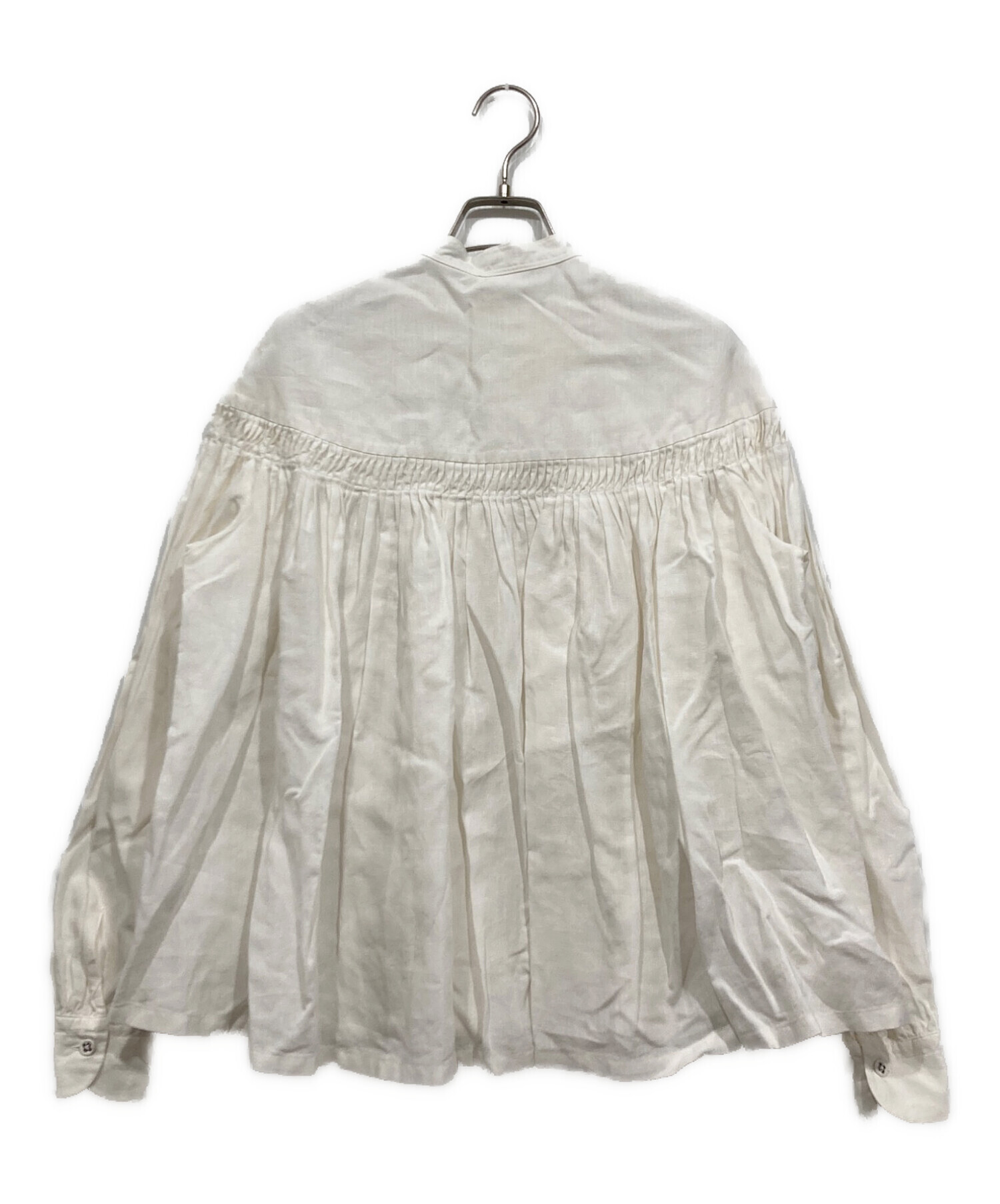 中古・古着通販】SCYE (サイ) リネン ピンタックブラウス ホワイト