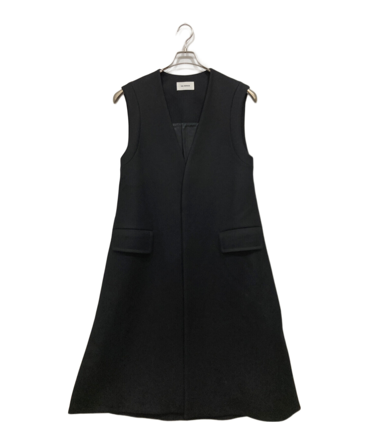 ライトメルトンカラーレスロングベスト リラクス ライトメルトンカラー