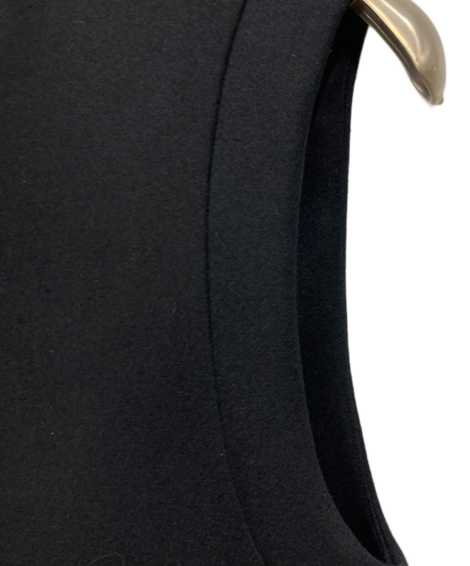 ライトメルトンカラーレスロングベスト リラクス ライトメルトンカラー