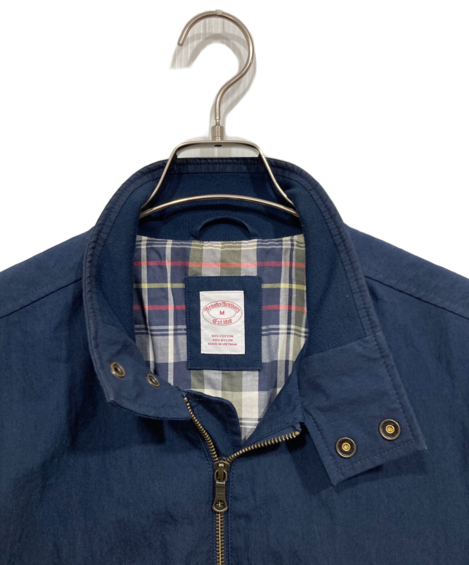 新品タグ付き ボマージャケット brooks brothers sサイズ ブルー 中古・古着通販】BROOKS BROTHERS (ブルックスブラザーズ) ボマー