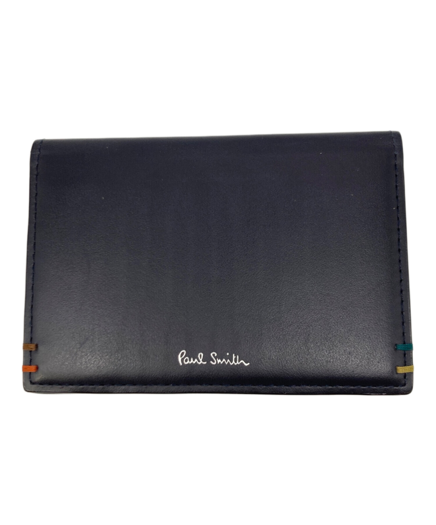 ポール・スミス ケース ネイビー 未使用品 中古・古着通販】PAUL SMITH (ポールスミス) カードケース ネイビー