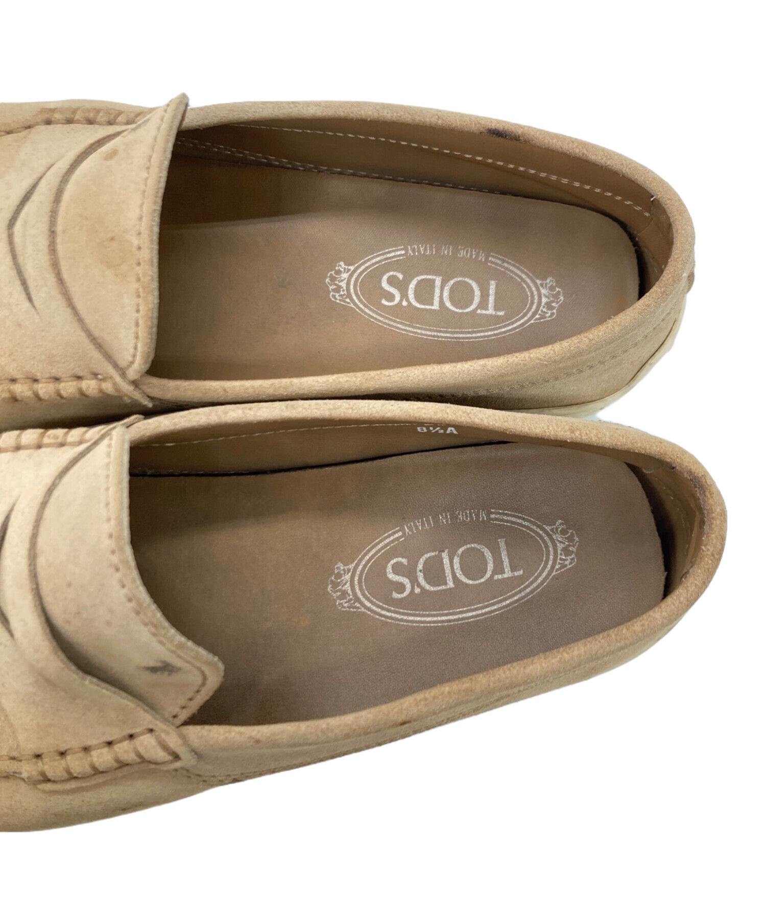 中古・古着通販】TOD'S (トッズ) コインローファー ブラウン サイズ:8