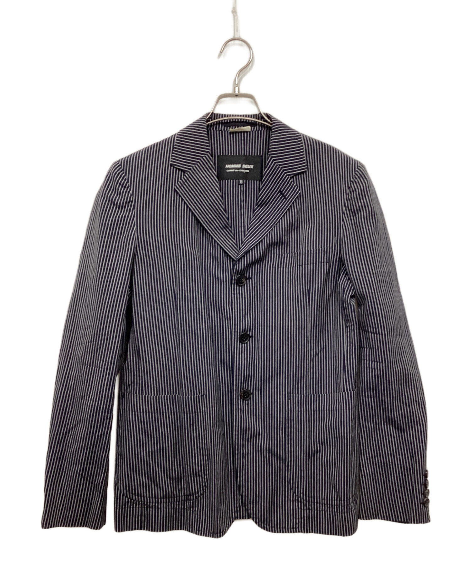 COMME des GARCONS HOMME ストライプ ジャケット COMME des GARCONS HOMME エステルラミー ストライプ ドリズラージャケット