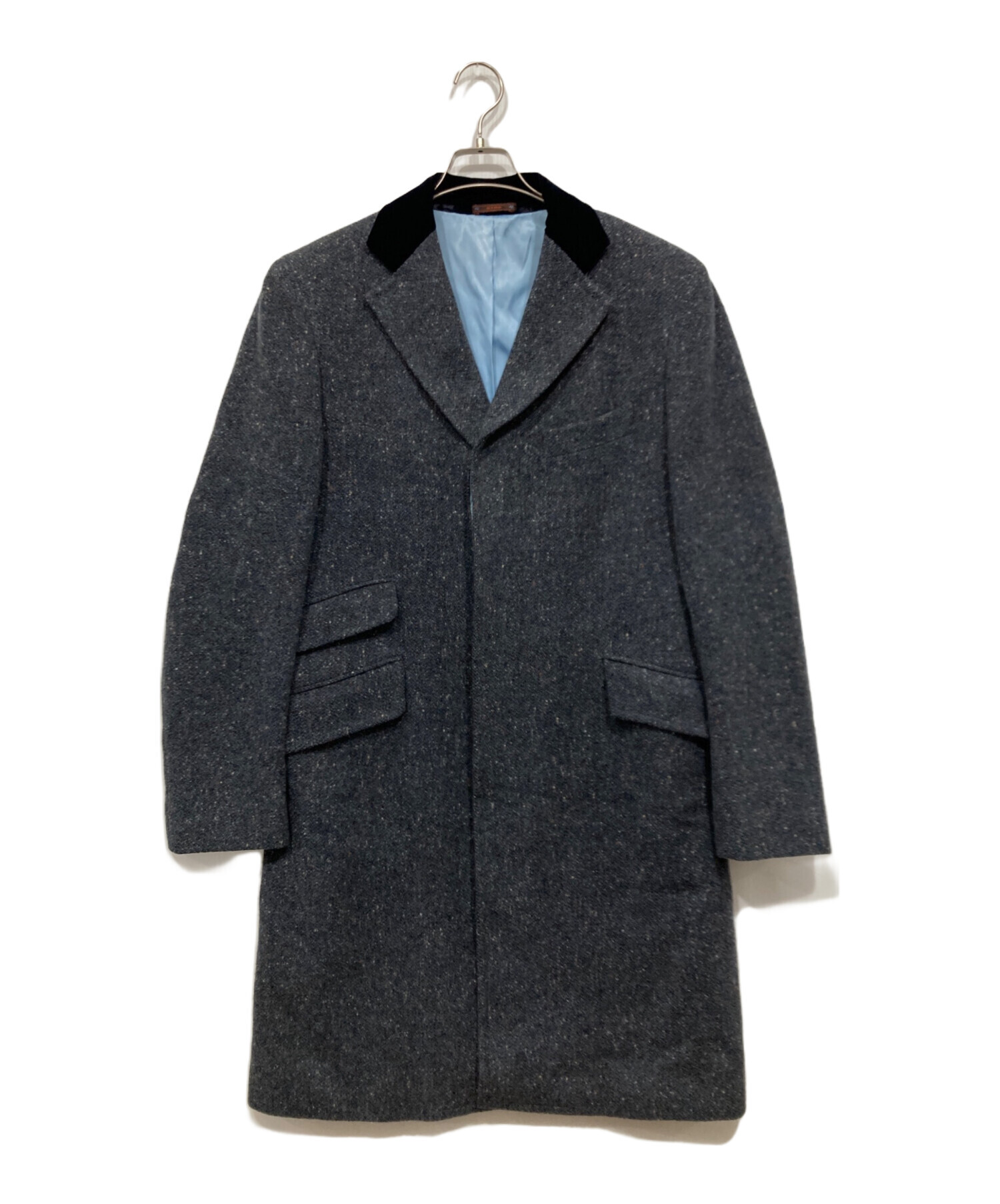 中古・古着通販】ETRO (エトロ) ベルベットカラーチェスターコート