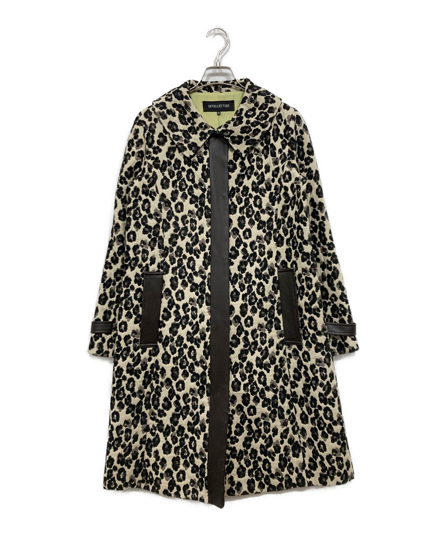 中古・古着通販】intellection (インテレクション) レオパード柄コート