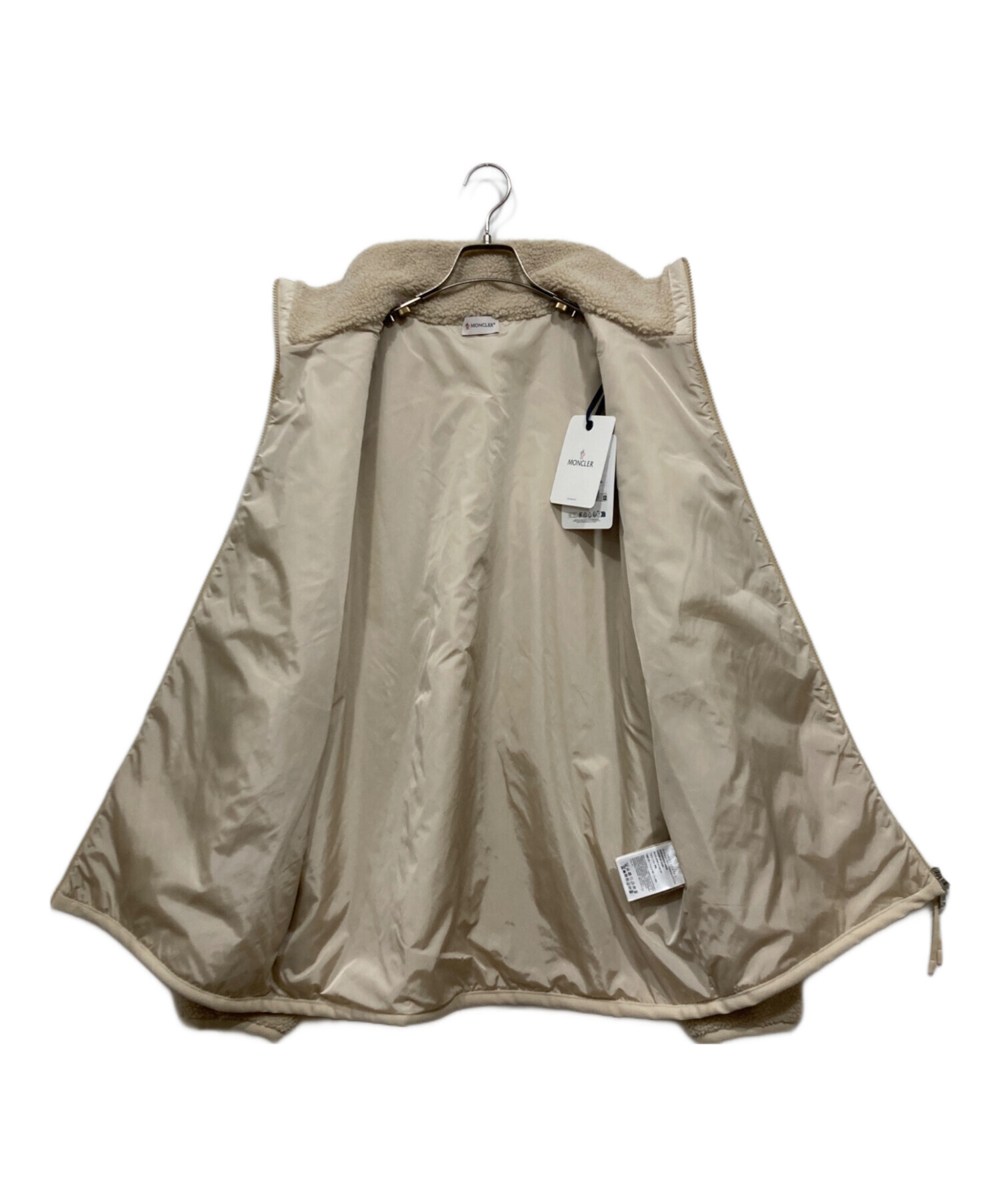 中古・古着通販】MONCLER (モンクレール) ボアジャケット アイボリー