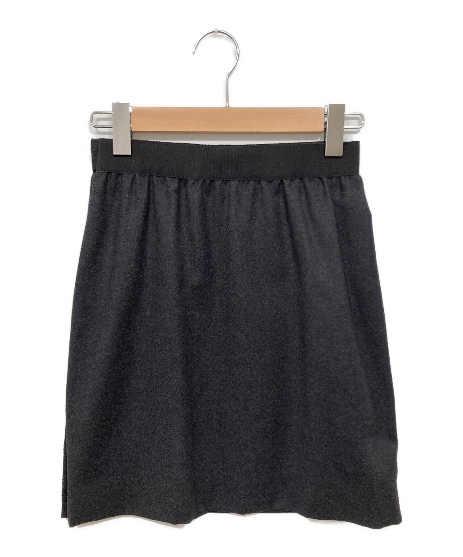 中古・古着通販】CHANEL (シャネル) 台形スカート グレー サイズ:36