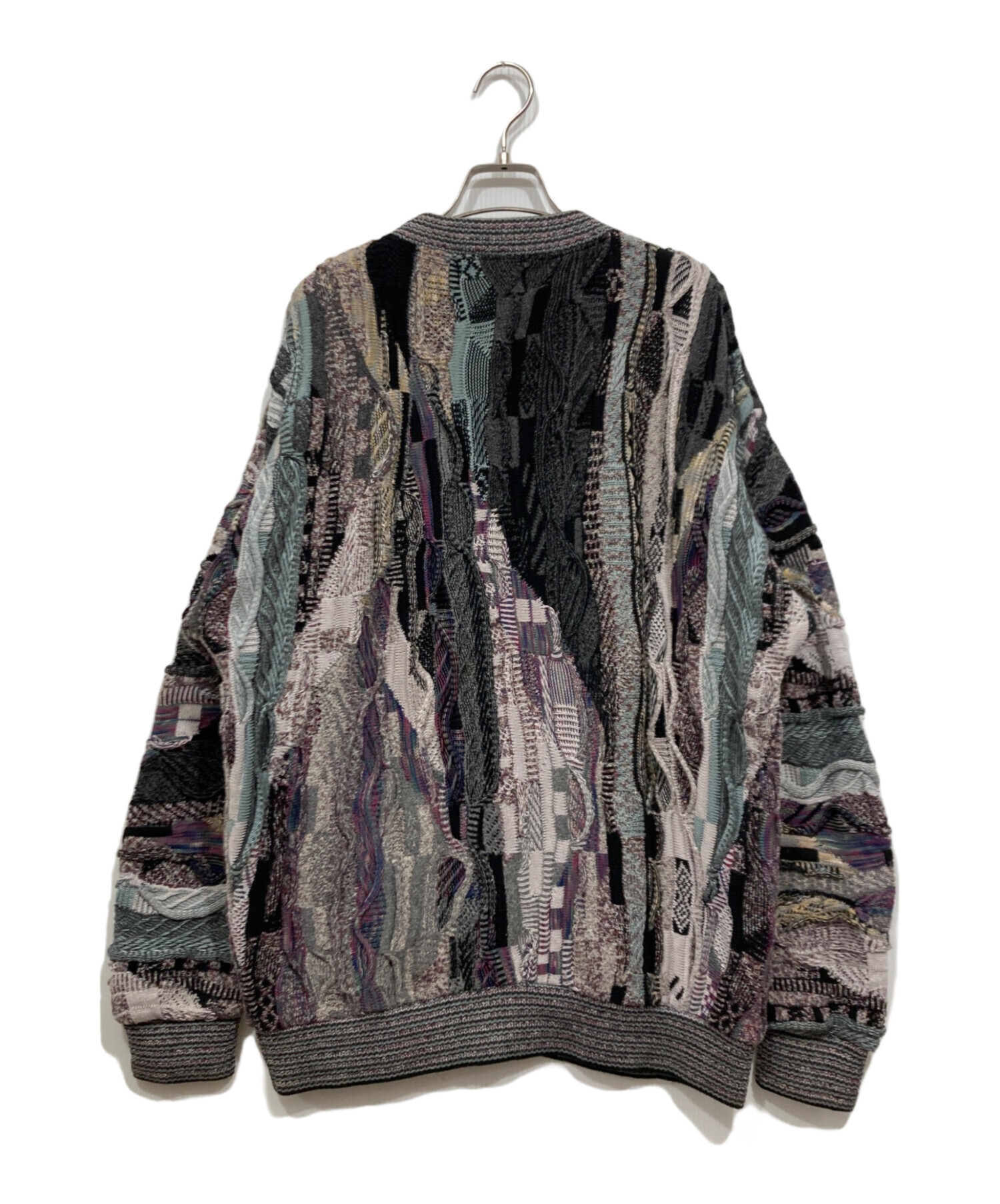 【中古】ツンドラ 立体編み 3Dニット ブラック セーター 古着 ユニセックス 中古・古着通販】TUNDRA (ツンドラ) 3Dニット グレー サイズ:L