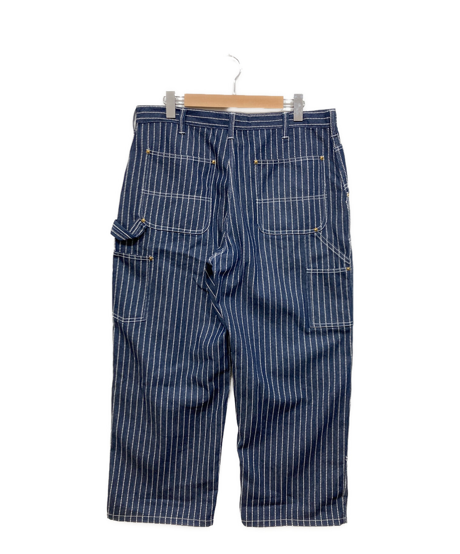 中古・古着通販】HOUSTON (ヒューストン) ダブルニーヒッコリーパンツ