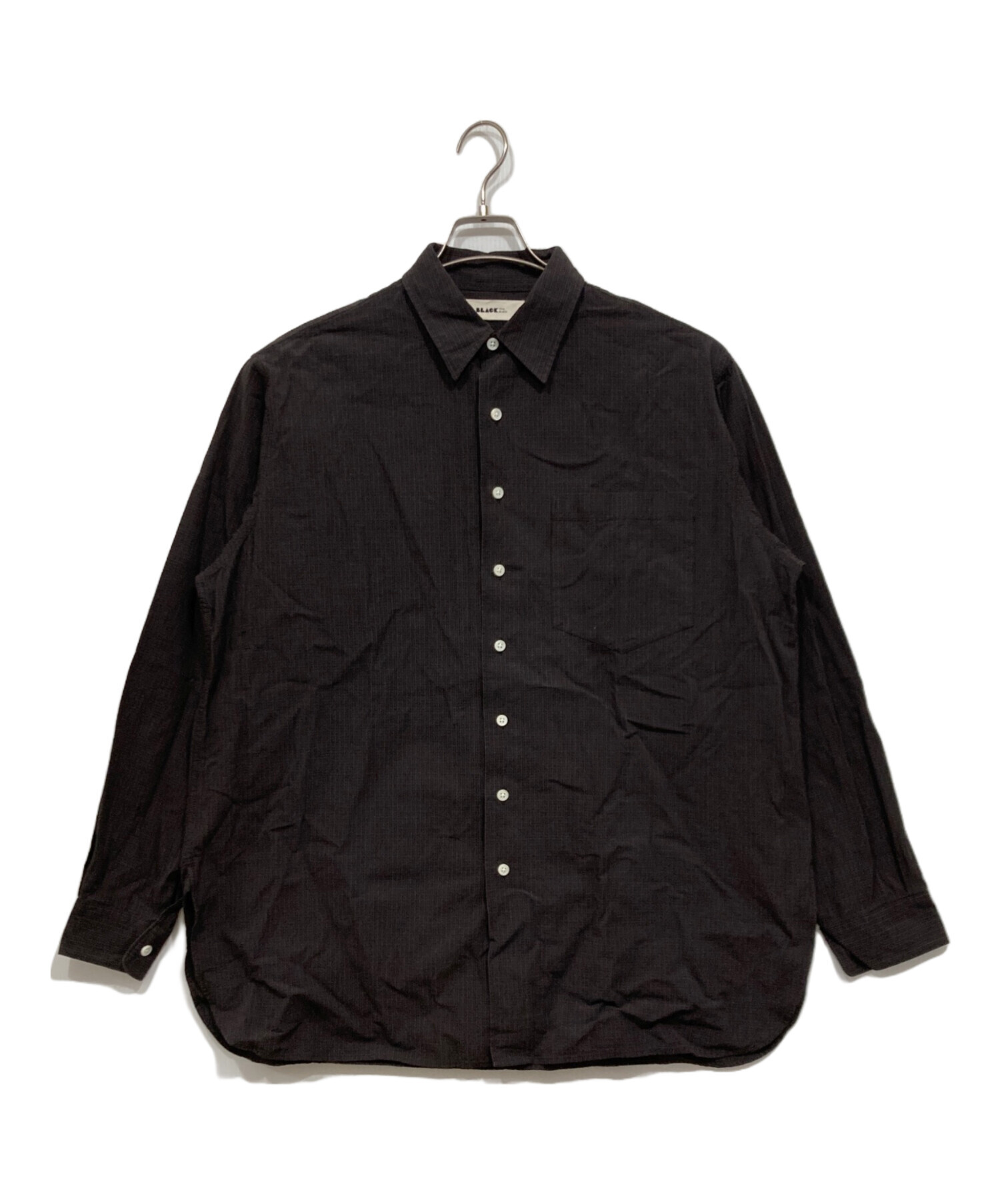 中古・古着通販】IENA (イエナ) BLACK バイカラーステッチシャツ 