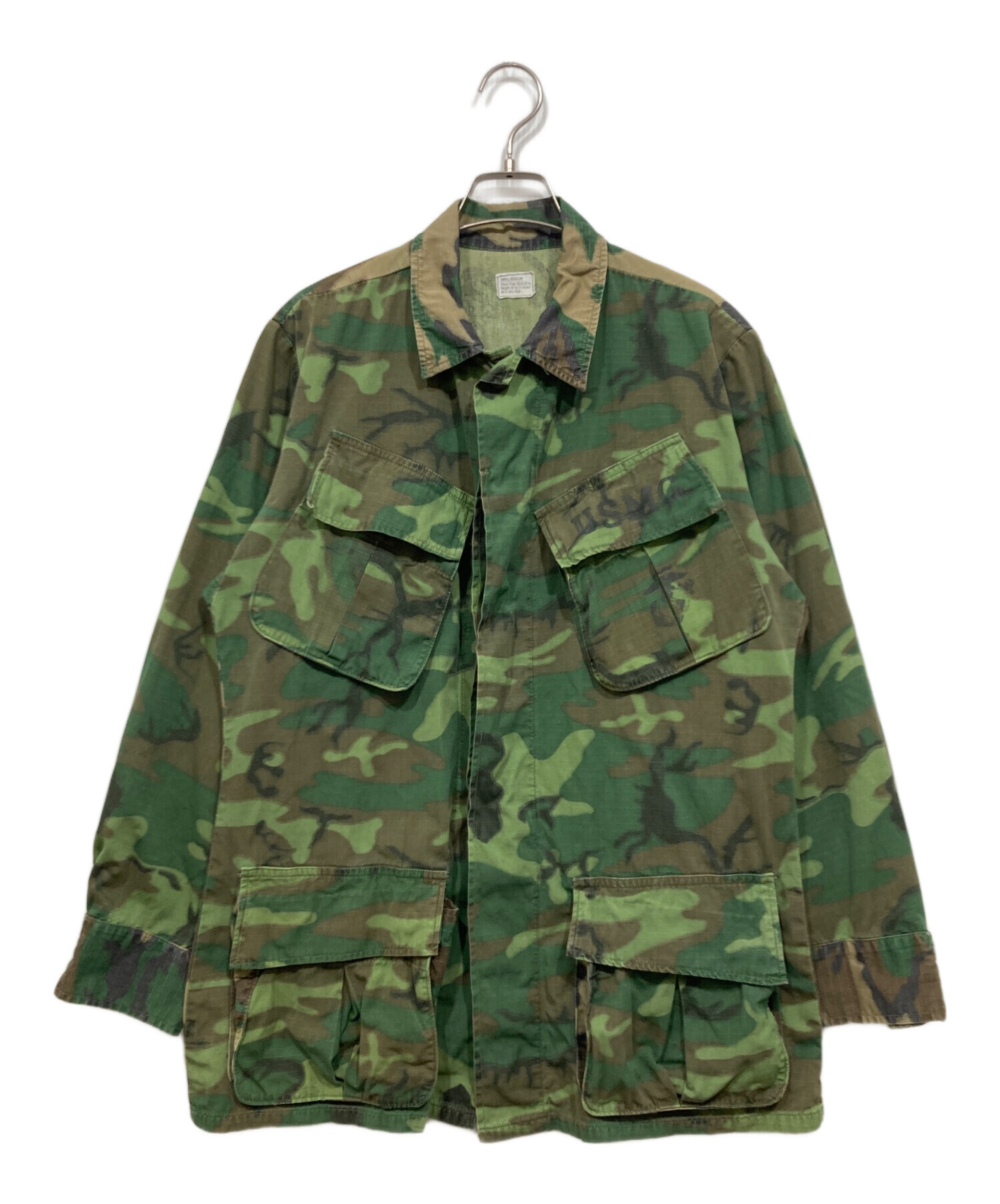 【ミリタリー古着】US.ARMY ジャングルファティーグジャケット カモ柄 中古・古着通販】US ARMY (ユーエスアーミー) ジャングルファティーグ