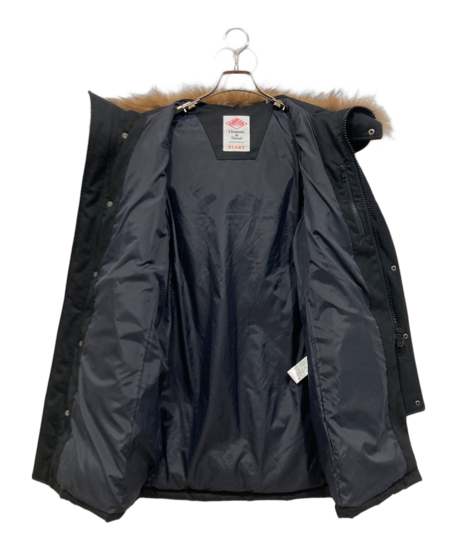 T*o様 ●BEAMS別注 DANTONダウンロングコート/38黒 中古・古着通販】DANTON (ダントン) BEAMS別注 (ビームス ベッチュウ