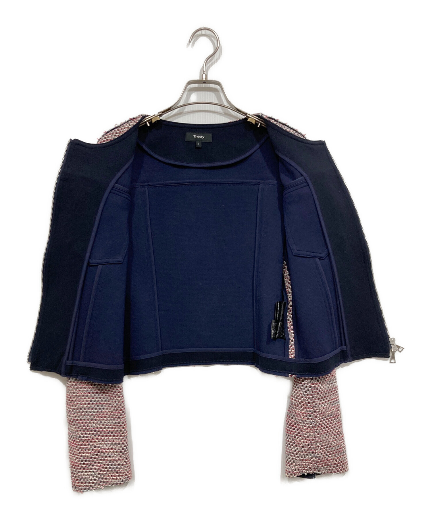 中古・古着通販】theory (セオリー) ノーカラージップジャケット