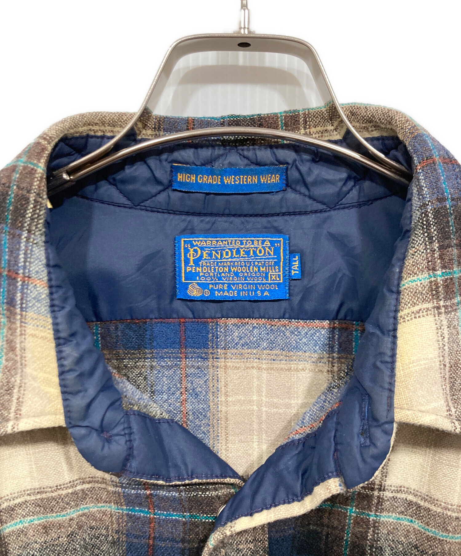 中古・古着通販】PENDLETON (ペンドルトン) ウエスタンチェックシャツ