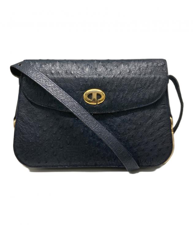 Christian Dior クリスチャンディオール ショルダーバッグ ネイビー 14066 レディース【中古】 56465a 中古・古着通販】Christian Dior (クリスチャン ディオール