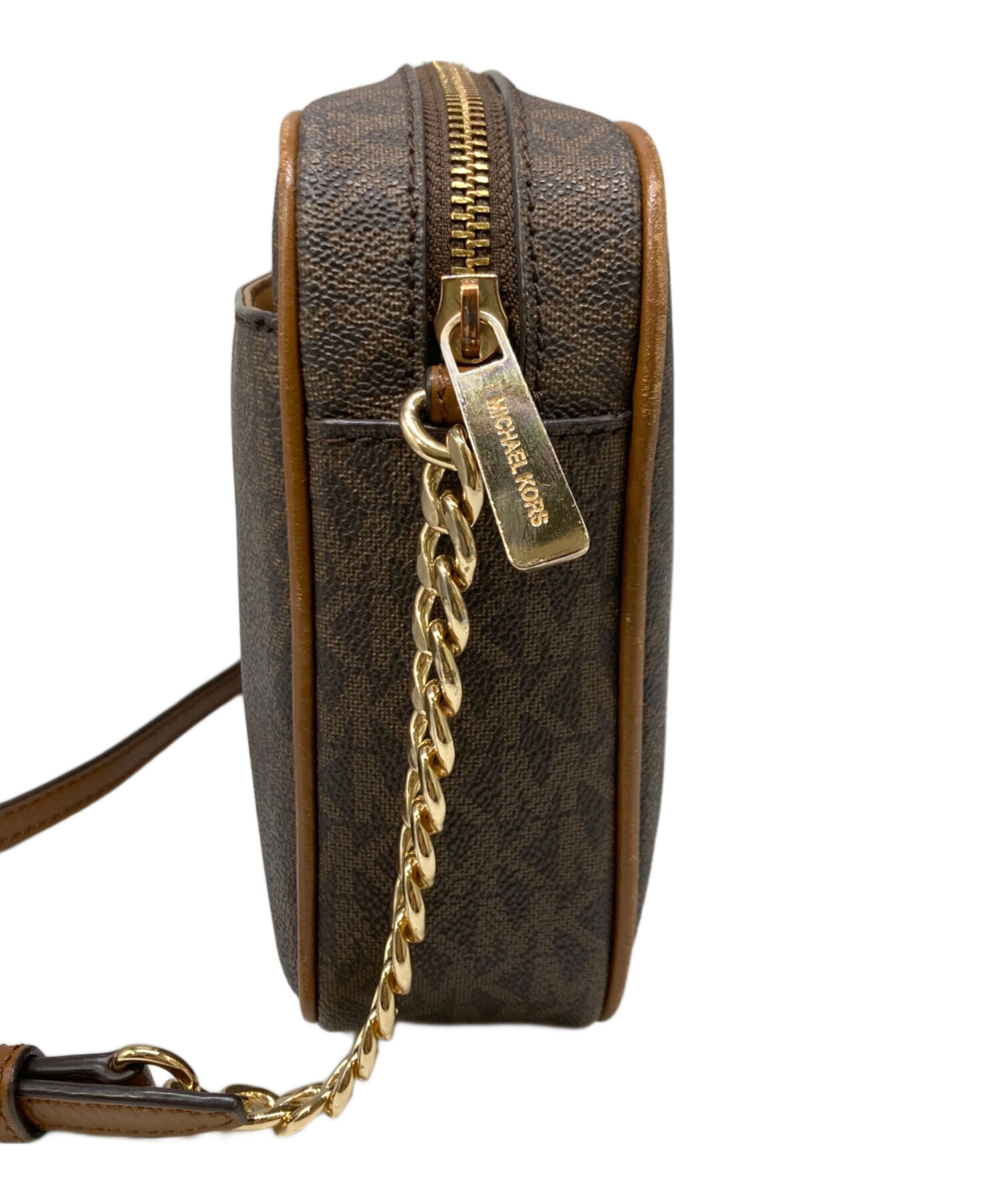 【未使用】MICHAEL KORS ショルダーバッグ　ブラウン 中古・古着通販】MICHAEL KORS (マイケル・コース) ショルダーバッグ