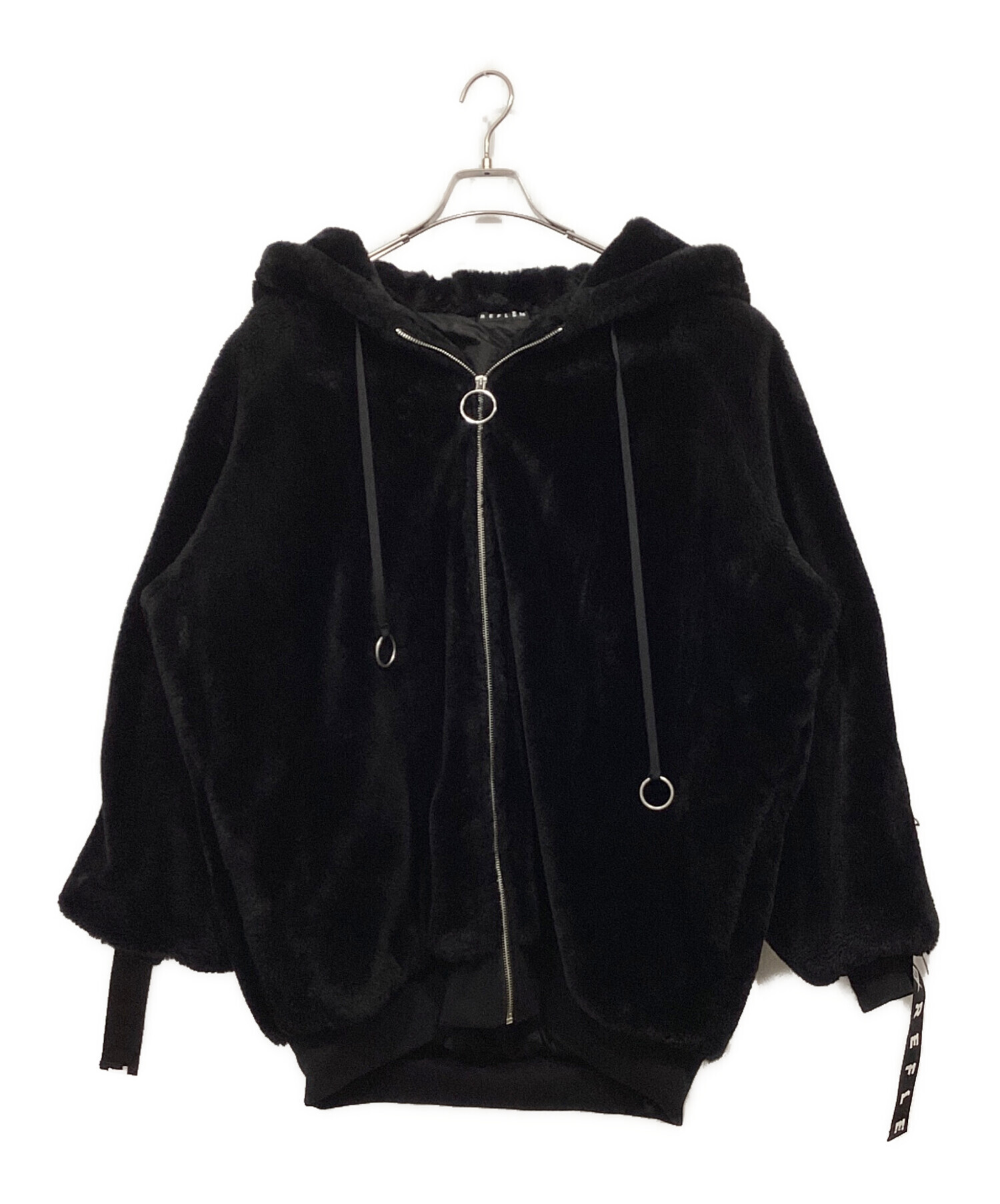 中古・古着通販】REFLEM (レフレム) ボアギミックジャケット ブラック 