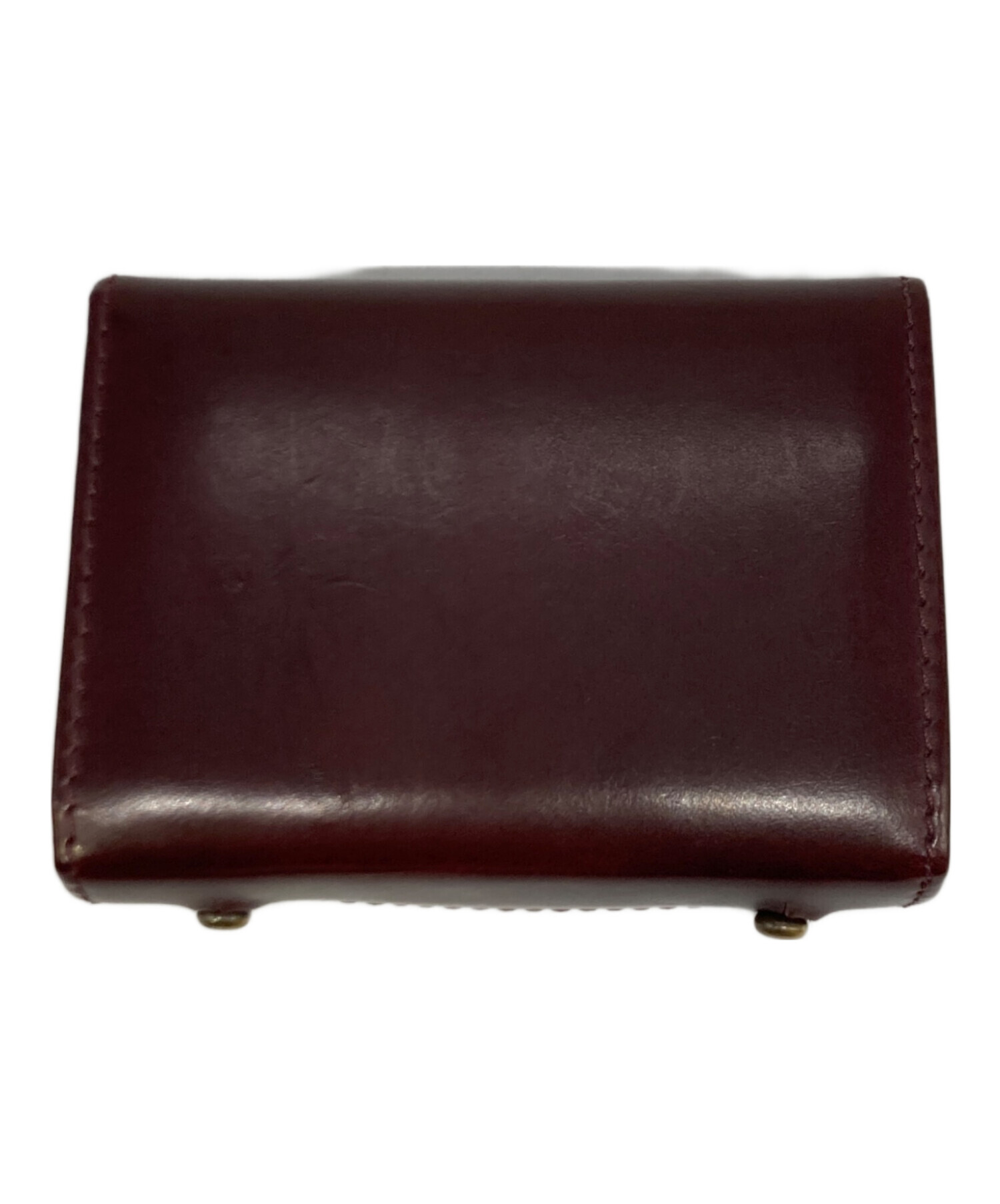 【中古品】エムピウ ミッレフォリエ P25 ブラウン 中古・古着通販】M+(エムピウ) (エムピウ) 2つ折り財布