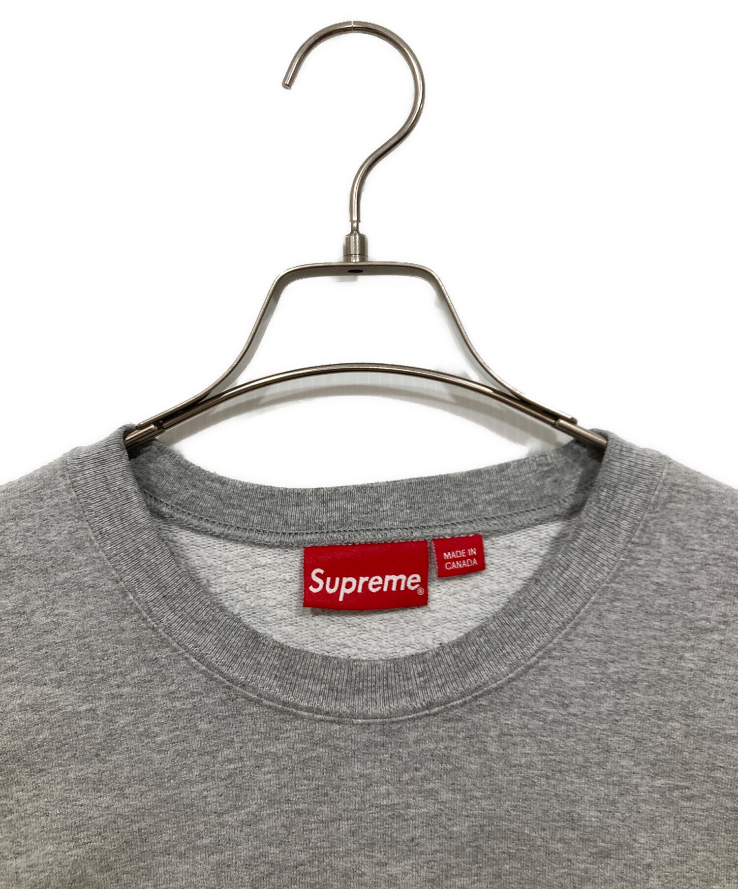 中古・古着通販】Supreme (シュプリーム) Cutout Logo Crewneck グレー 