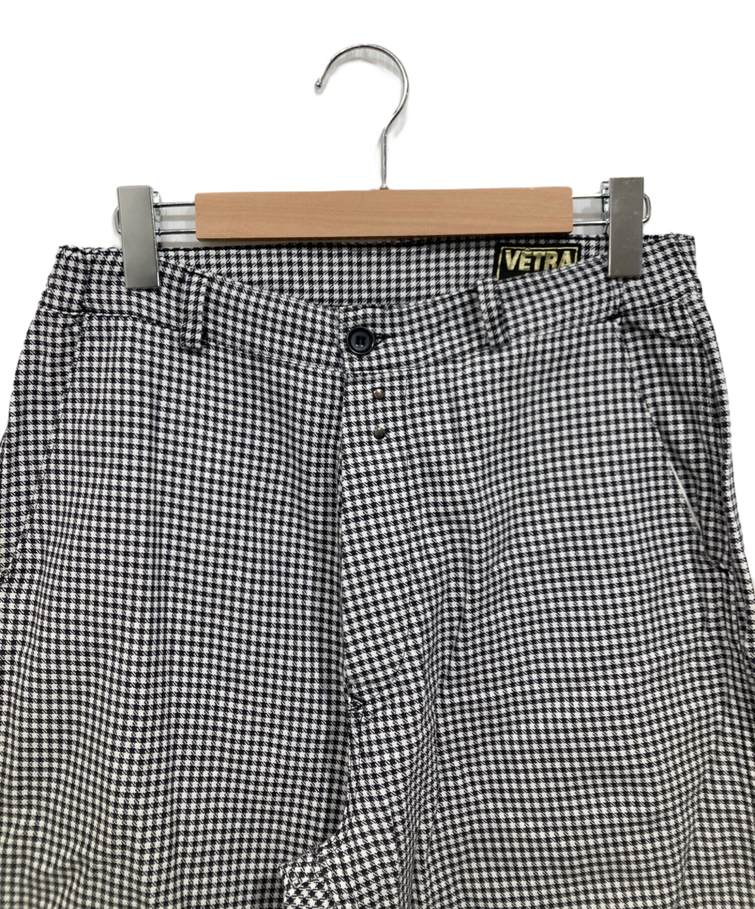 中古・古着通販】VETRA (ベトラ) 千鳥柄フレンチワークパンツ ホワイト