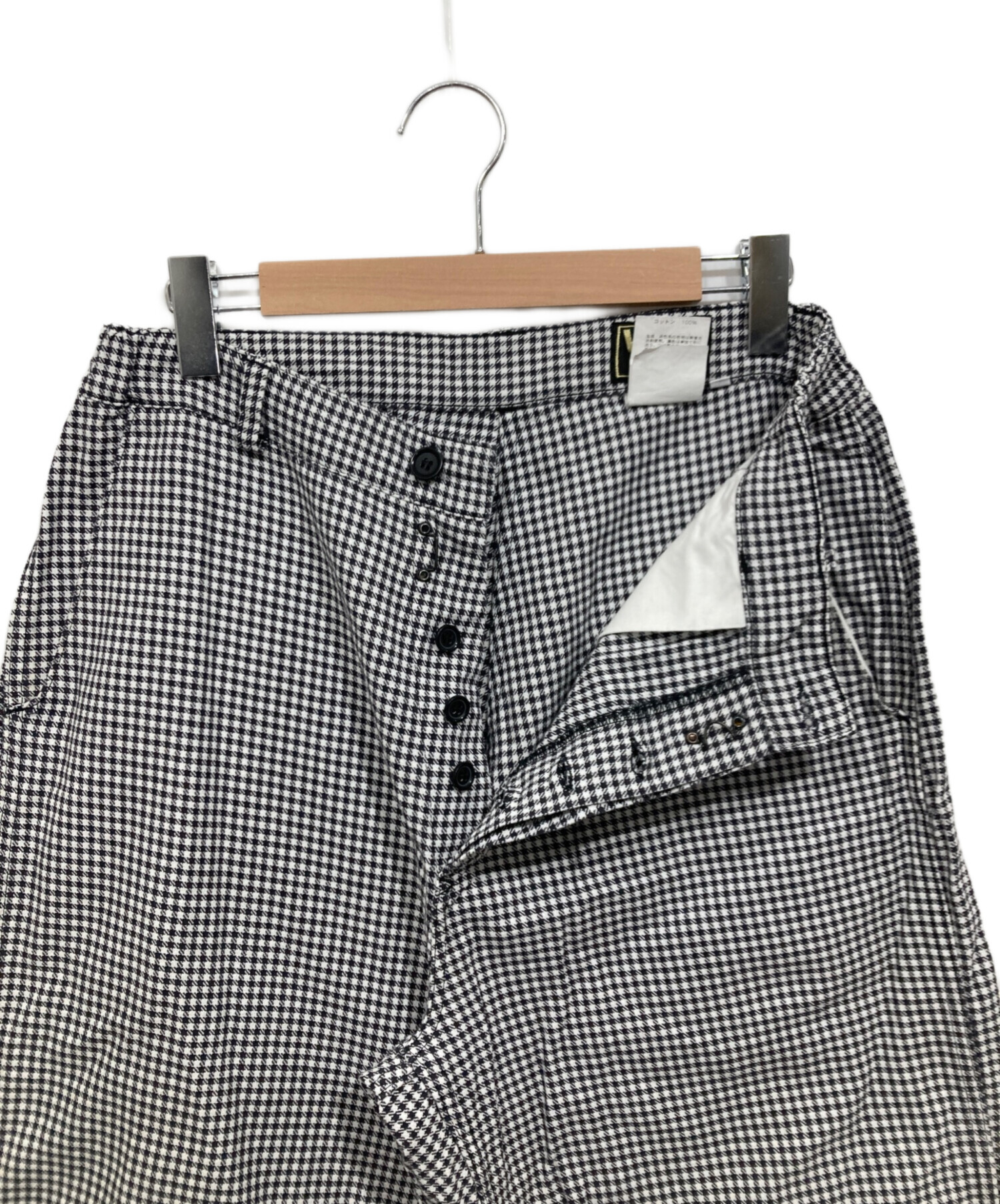 中古・古着通販】VETRA (ベトラ) 千鳥柄フレンチワークパンツ ホワイト