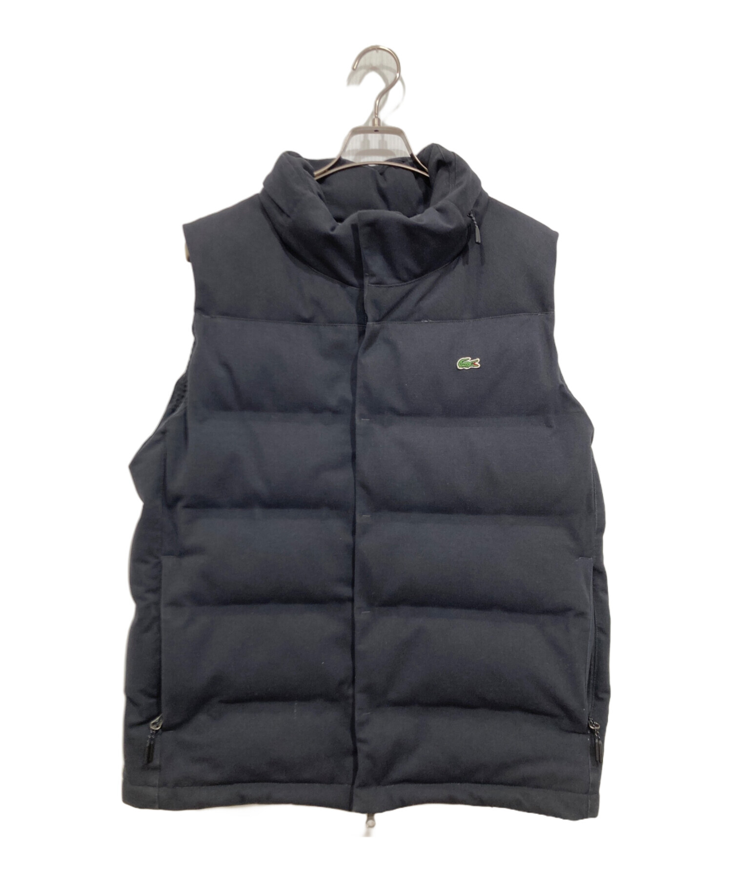 中古・古着通販】LACOSTE (ラコステ) ピケダウンベスト ブラック