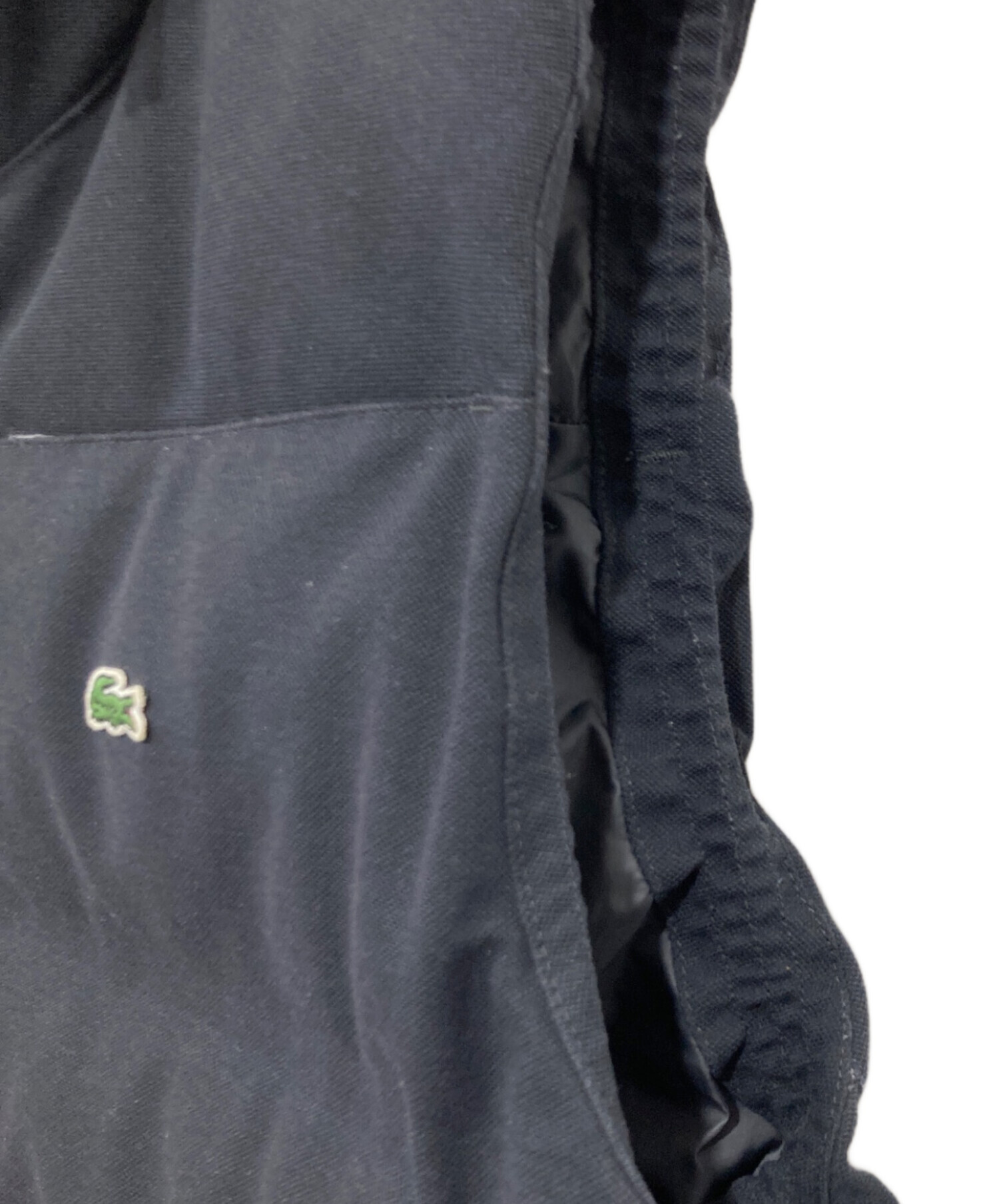 中古・古着通販】LACOSTE (ラコステ) ピケダウンベスト ブラック