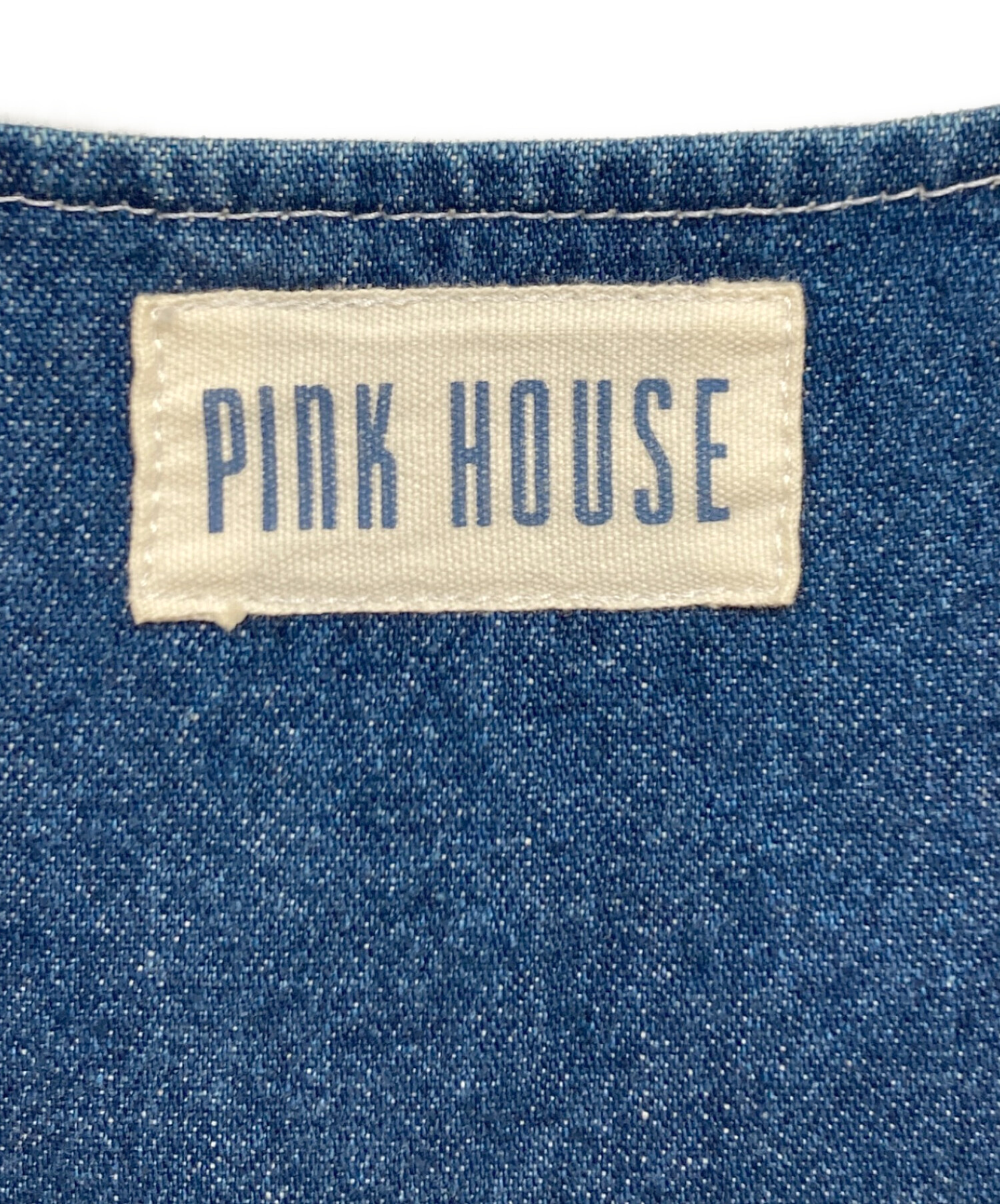 中古・古着通販】PINK HOUSE (ピンクハウス) デニムパッチノースリーブ