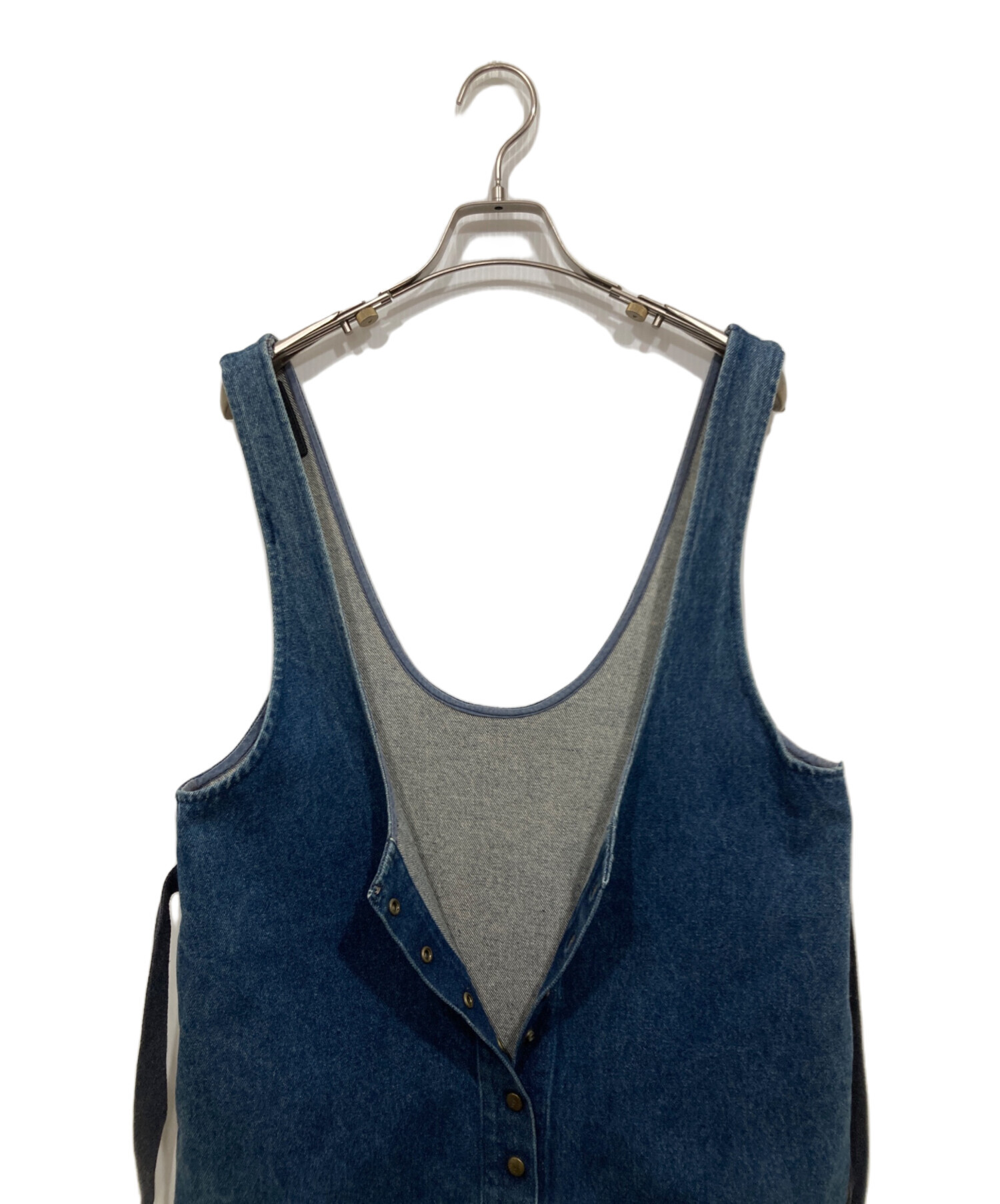 中古・古着通販】PINK HOUSE (ピンクハウス) デニムサロペット ブルー