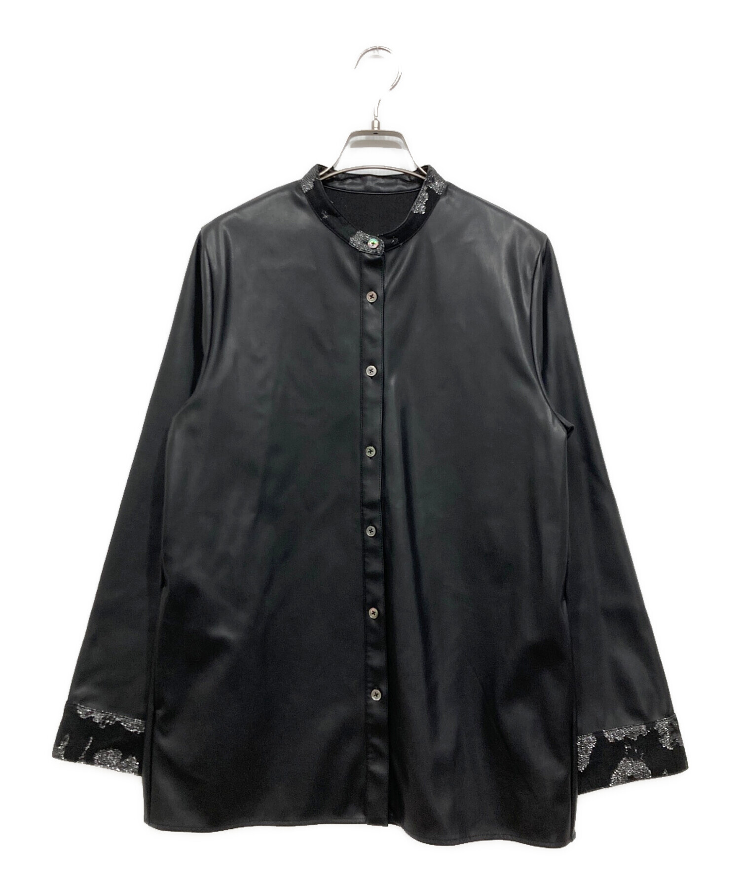 中古・古着通販】HARE (ハレ) ビスチェ付フェイクレザーシャツ