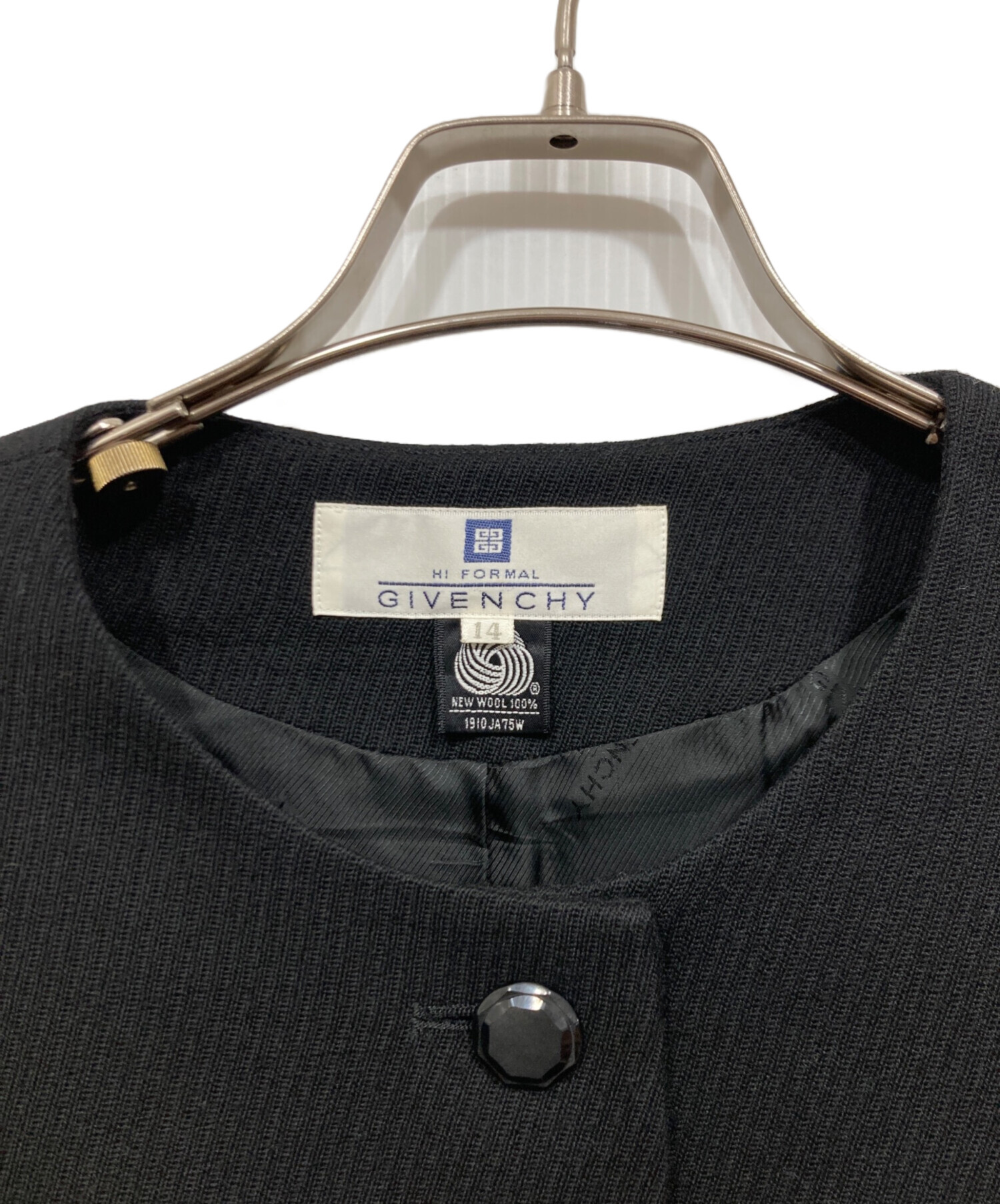中古・古着通販】GIVENCHY (ジバンシィ) ジャケット ブラック サイズ