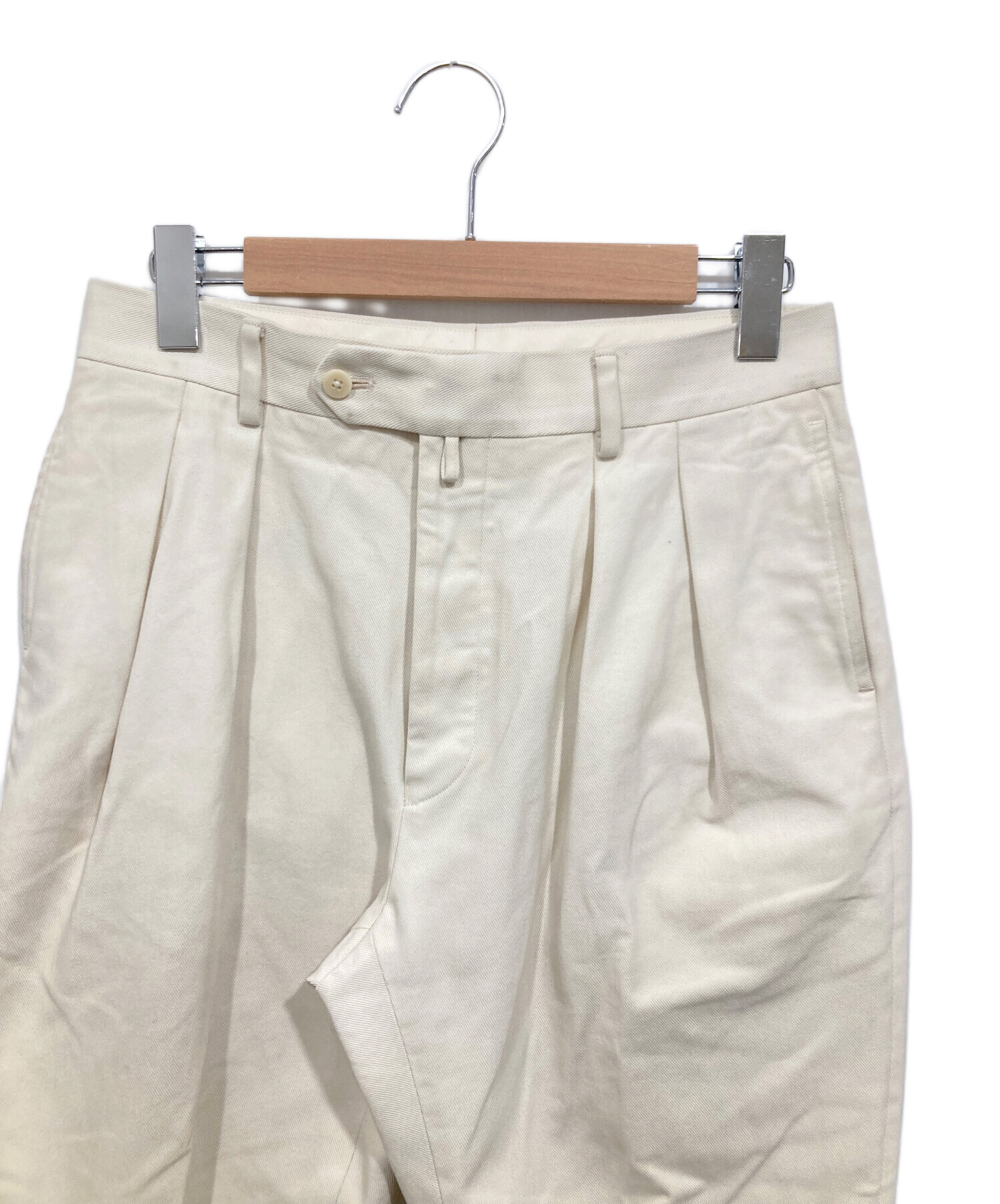 中古・古着通販】NEAT (ニート) ワイドスラックス ベージュ サイズ:46