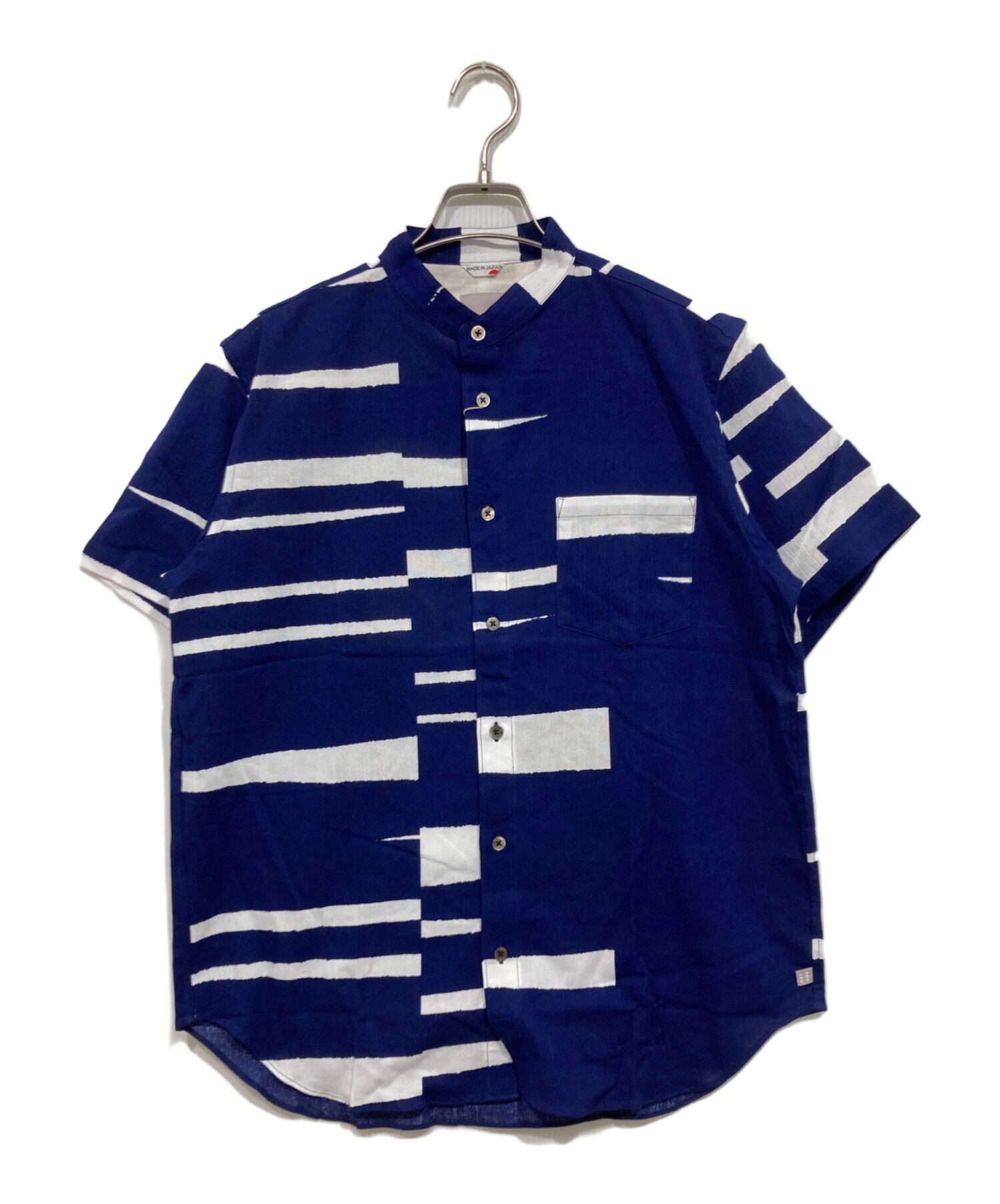 中古・古着通販】SOU・SOU (ソウソウ) 高島縮20/20 スタンドカラー半袖 