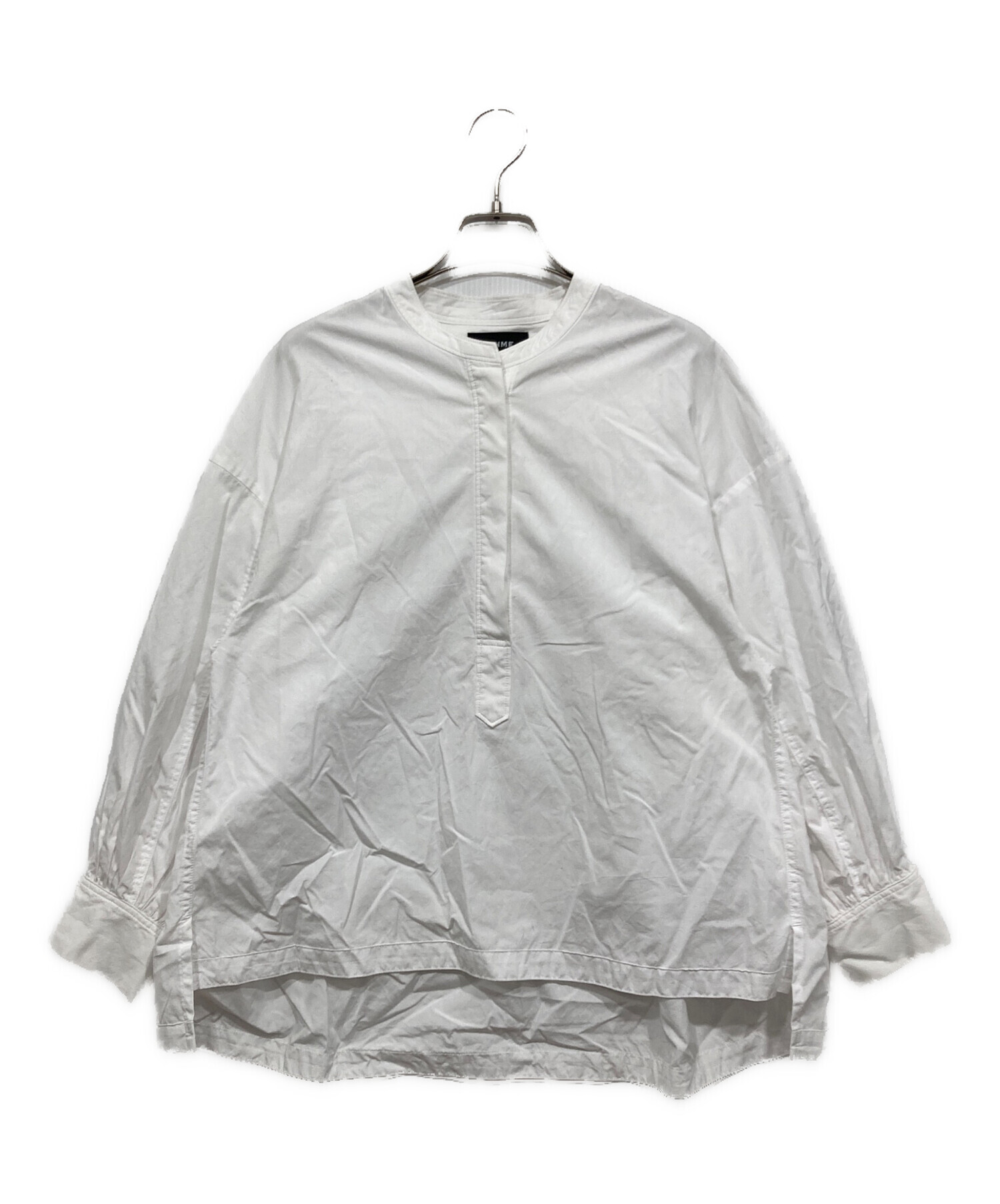 中古・古着通販】SINME (シンメ) ボリュームシャツ ホワイト サイズ
