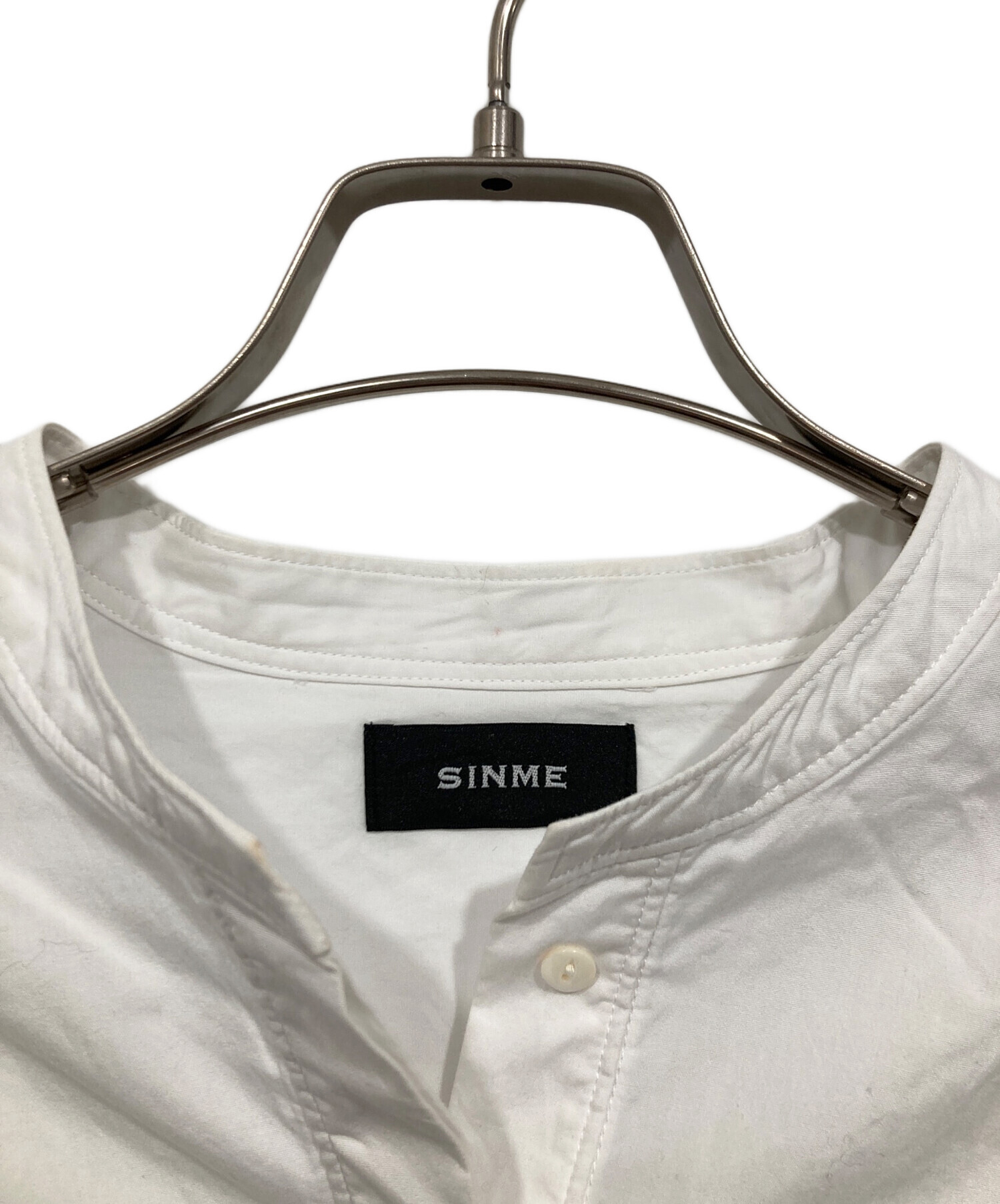 中古・古着通販】SINME (シンメ) ボリュームシャツ ホワイト サイズ