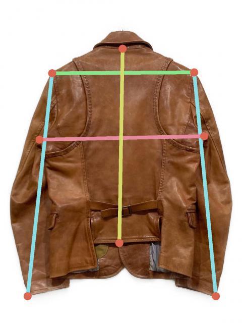 中古・古着通販】DSQUARED2 (ディースクエアード) レザーテーラード