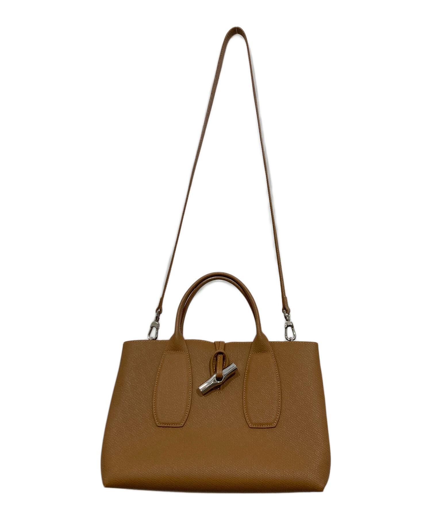 LONGCHAMP ブラウンハンドバッグ 2WAY 中古・古着通販】LONGCHAMP (ロンシャン) 2WAYバッグ ブラウン