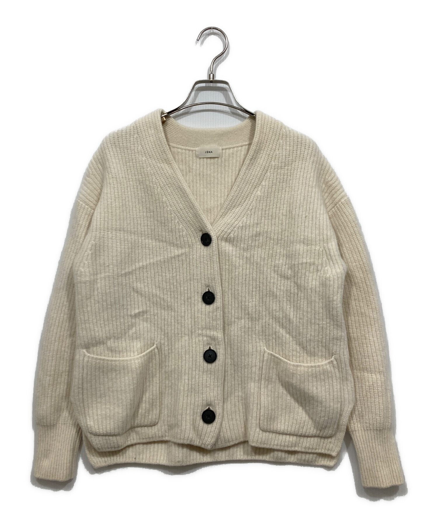 中古・古着通販】IENA (イエナ) AQUA畦ボックスシルエットカーディガン