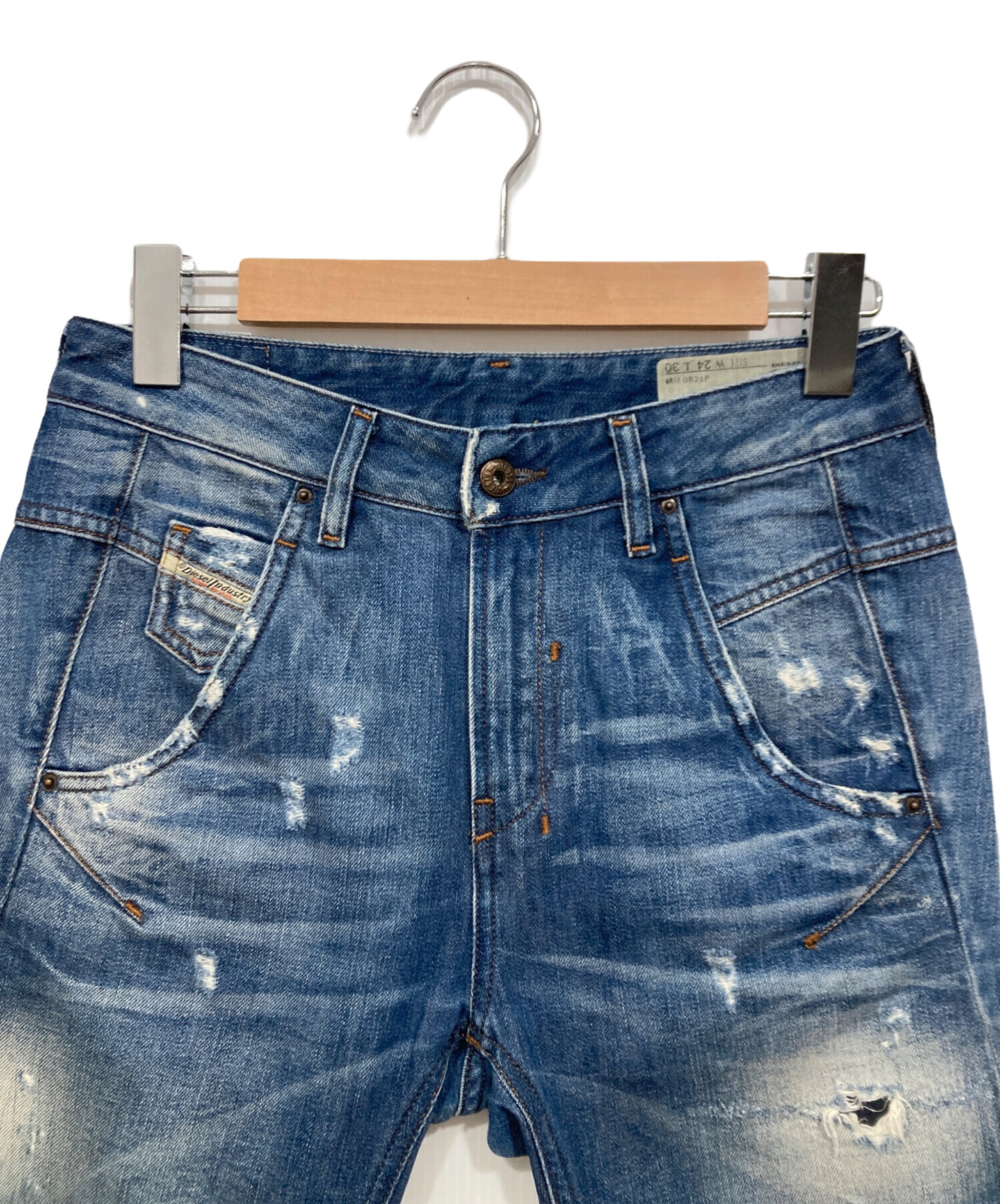 中古・古着通販】DIESEL (ディーゼル) デニムパンツ ブルー サイズ:W24