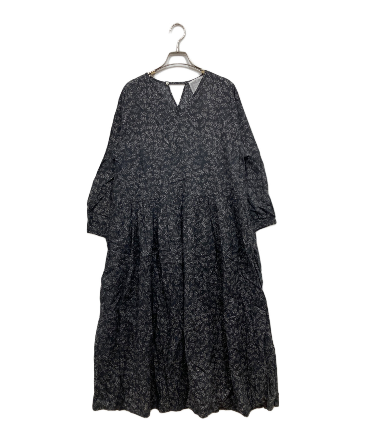 中古・古着通販】BEARDSLEY (ビアズリー) リーフプリントギャザー