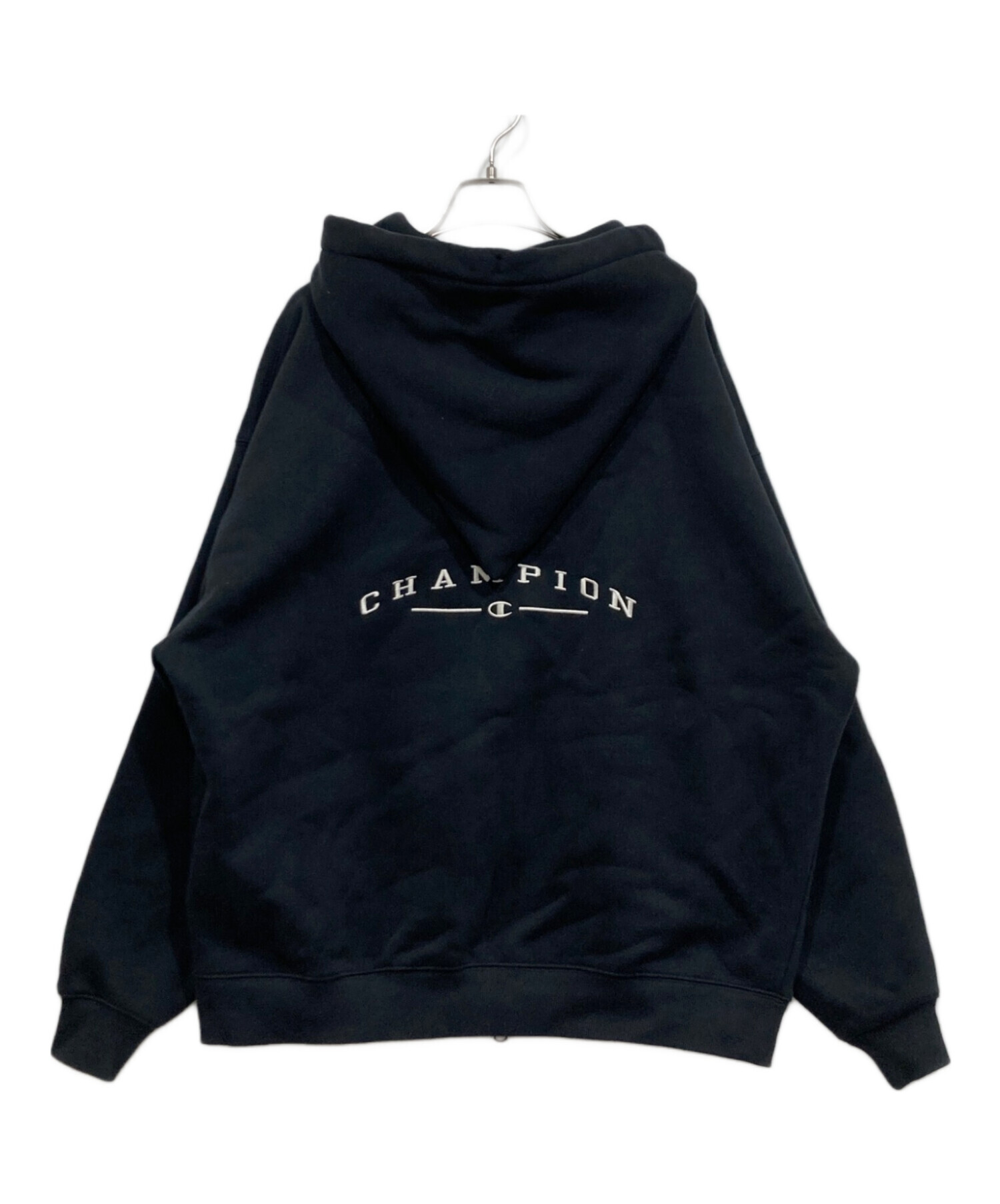 中古・古着通販】Champion (チャンピオン) ジップパーカー ブラック