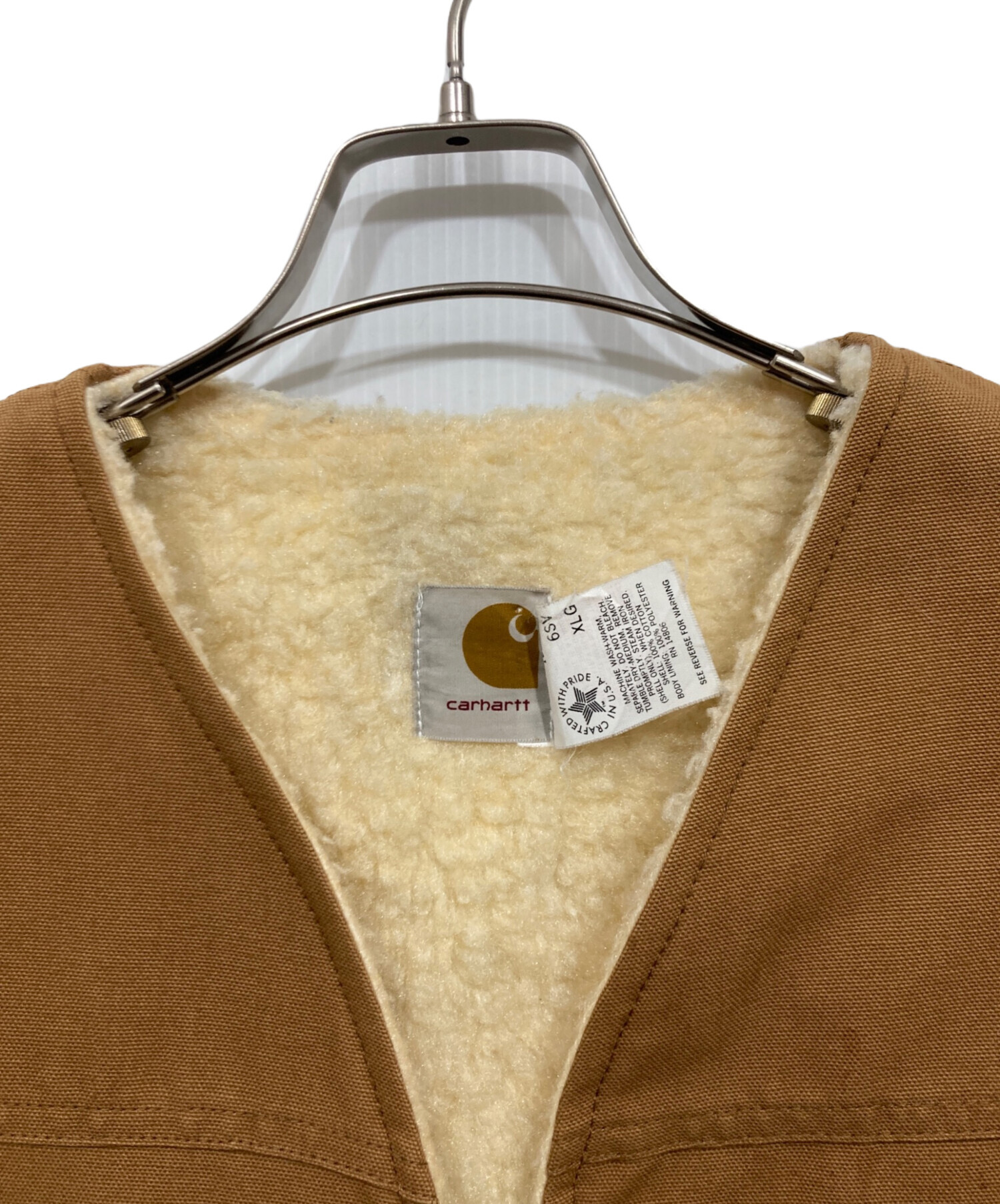 中古・古着通販】CarHartt (カーハート) ダック地裏ボアベスト