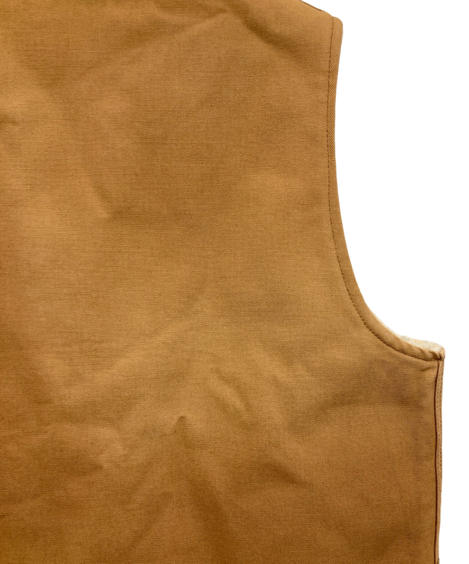 CarHartt ダックベスト 裏ボア ブラウン　XL カーハート 楽天市場】US企画 □ カーハート モックネック 裏 ボア ダック ベスト