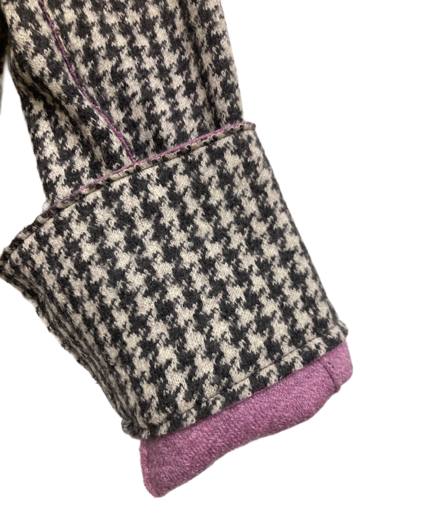 中古・古着通販】MaxMara (マックスマーラ) 千鳥柄コート グレー