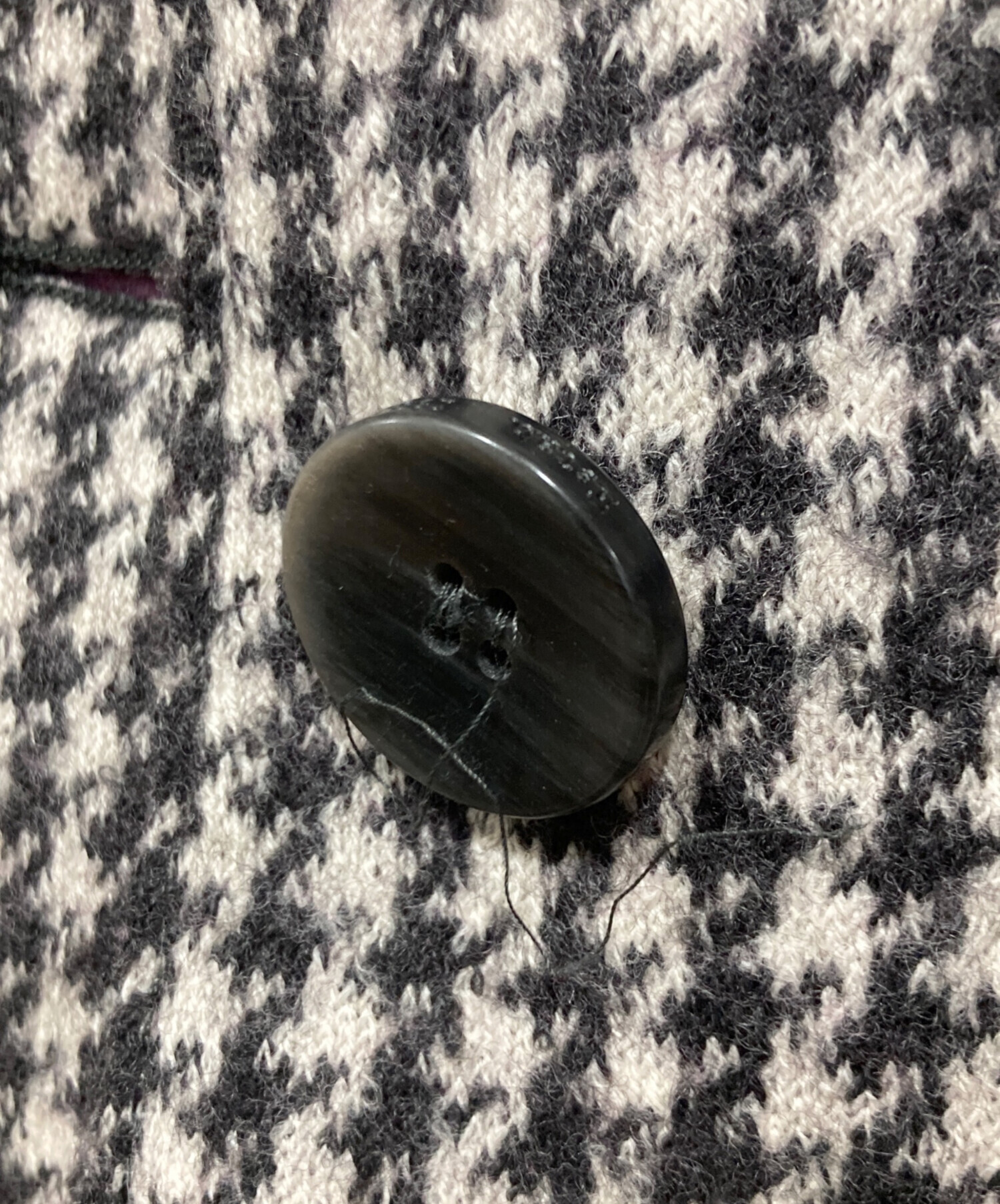 中古・古着通販】MaxMara (マックスマーラ) 千鳥柄コート グレー