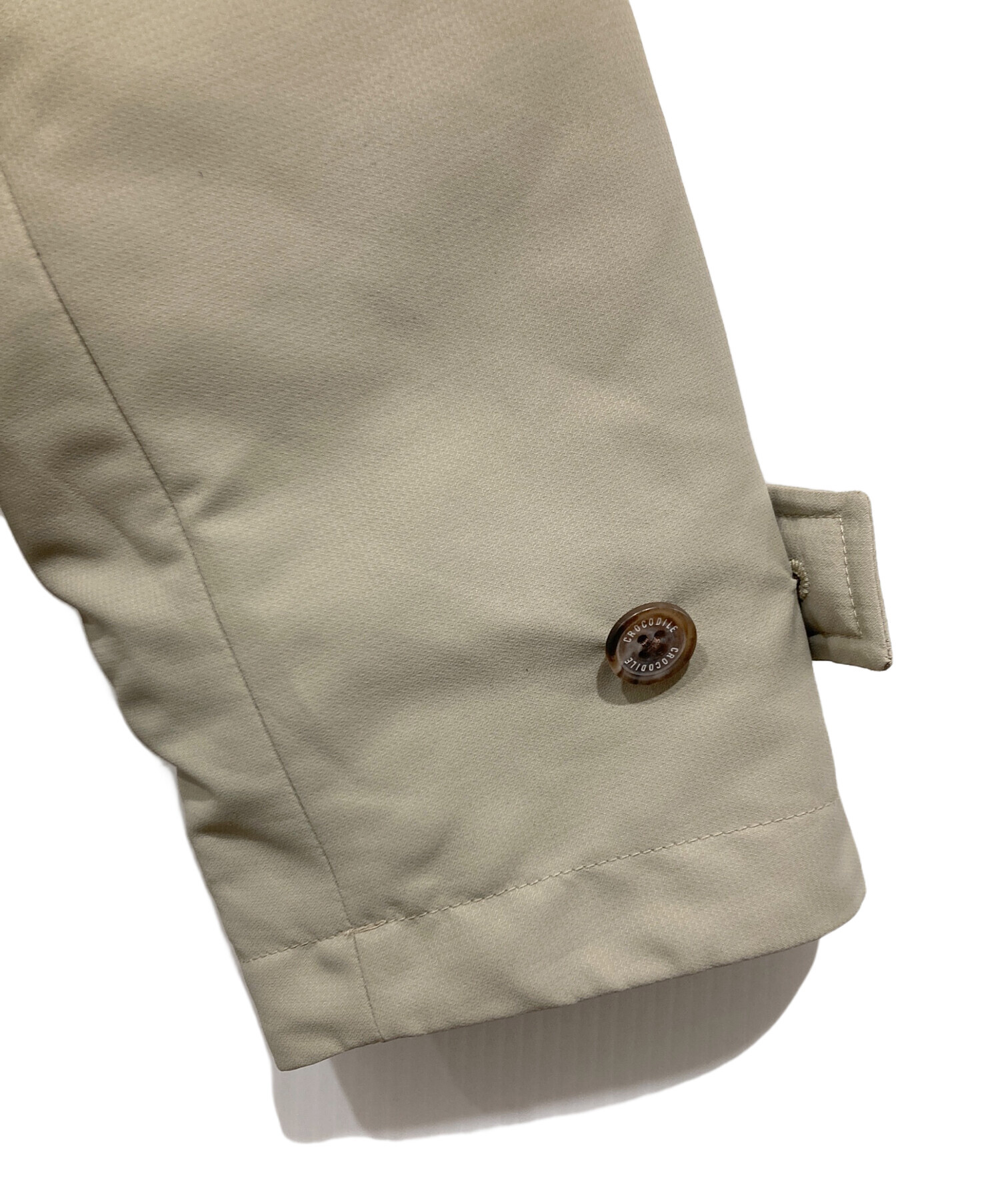 未使用　タグ付き　クロコダイル　切り返し　ダウンコート　ライトベージュ 中古・古着通販】CROCODILE (クロコダイル) ダウンライナー付き