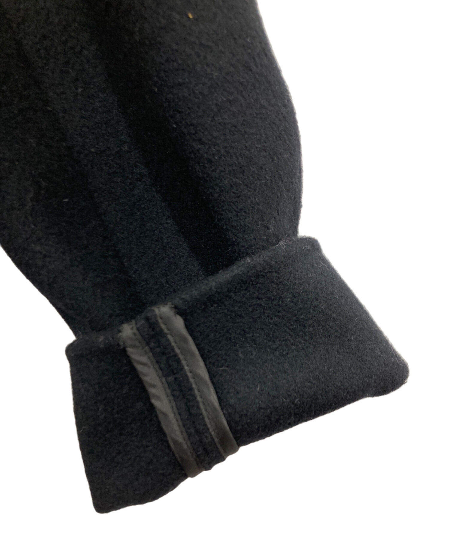 中古・古着通販】CADUNE (カデュネ) プードルペプラムコート ブラック